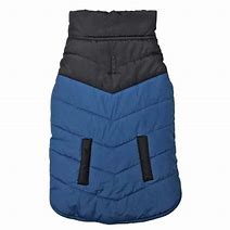 Fashion Pet Color Block Puffer Blue Large