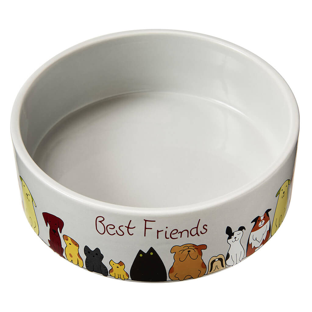 BEST FRIENDS DOG DISH 7"