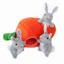 Zippy Pet Dog Toy Burrow Bunny n' Carrot