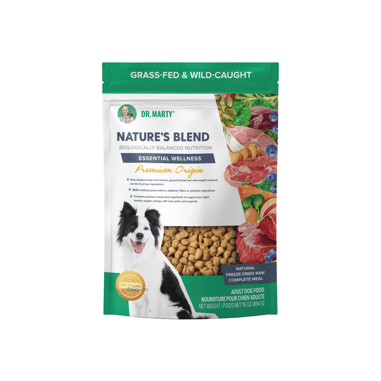 Dr Marty Dog Food Freeze Dried Raw Natures Blend Essential Wellness 48oz