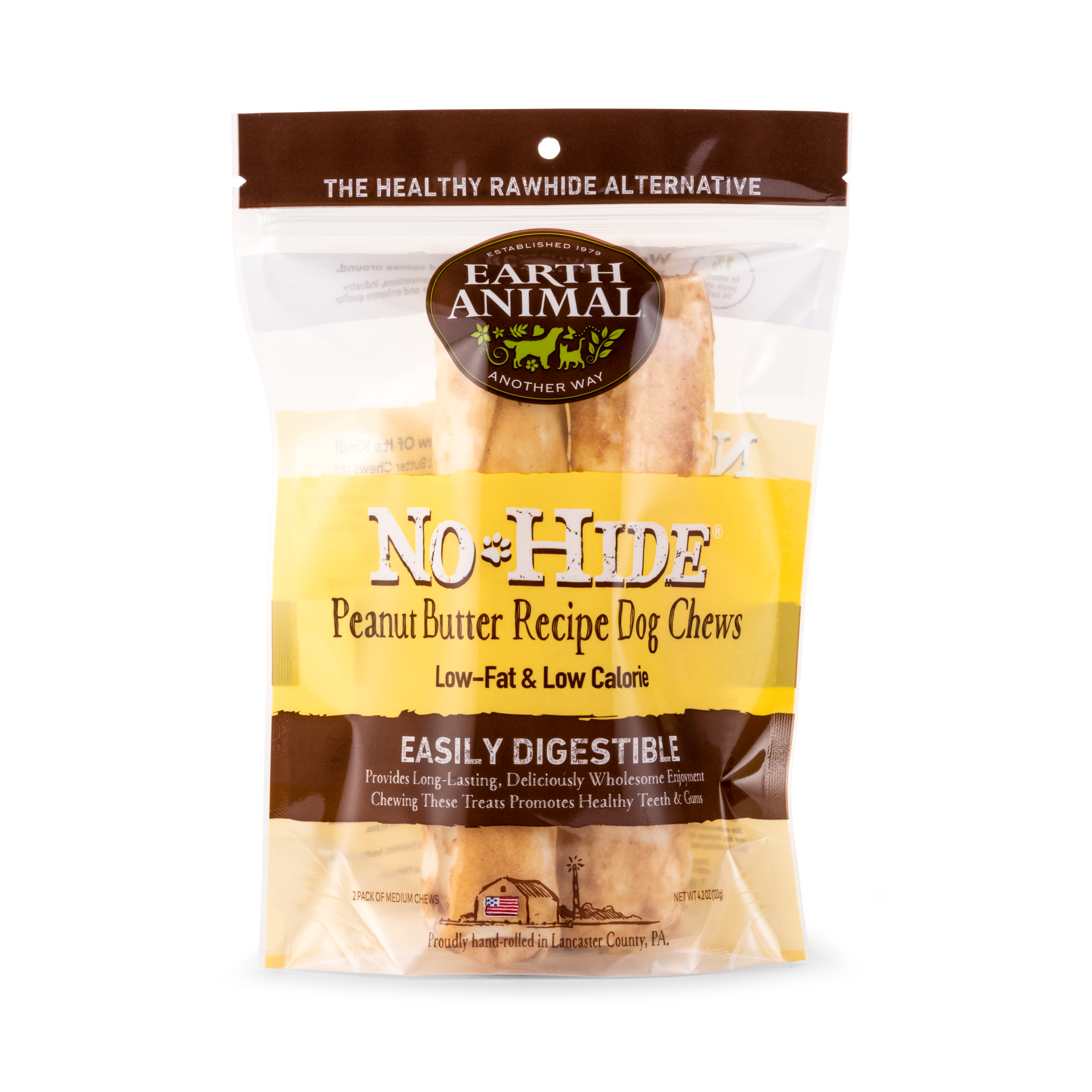 Earth Animal No Hide Peanut Butter Medium 2 Pack