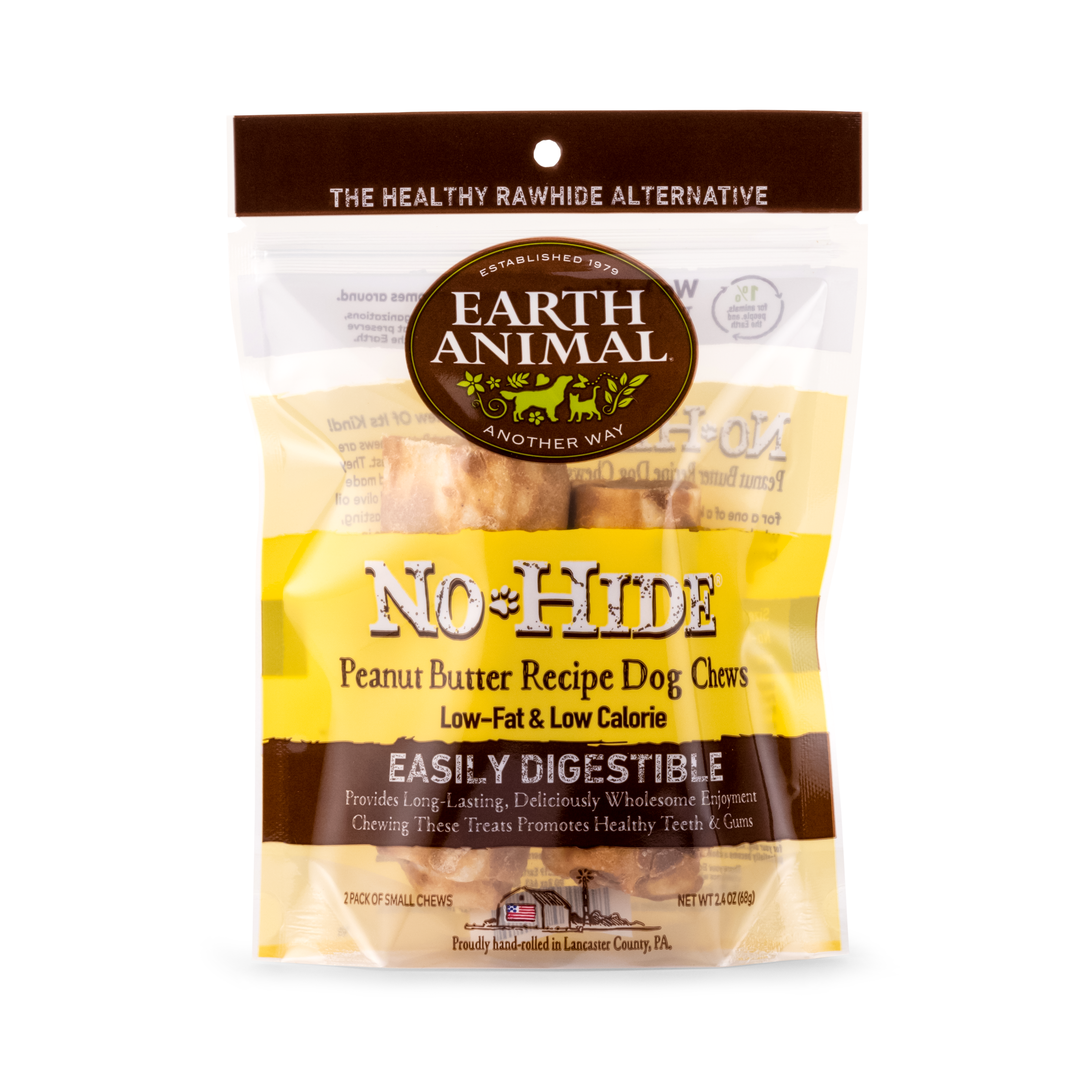 Earth Animal No Hide Peanut Butter Small 2 Pack