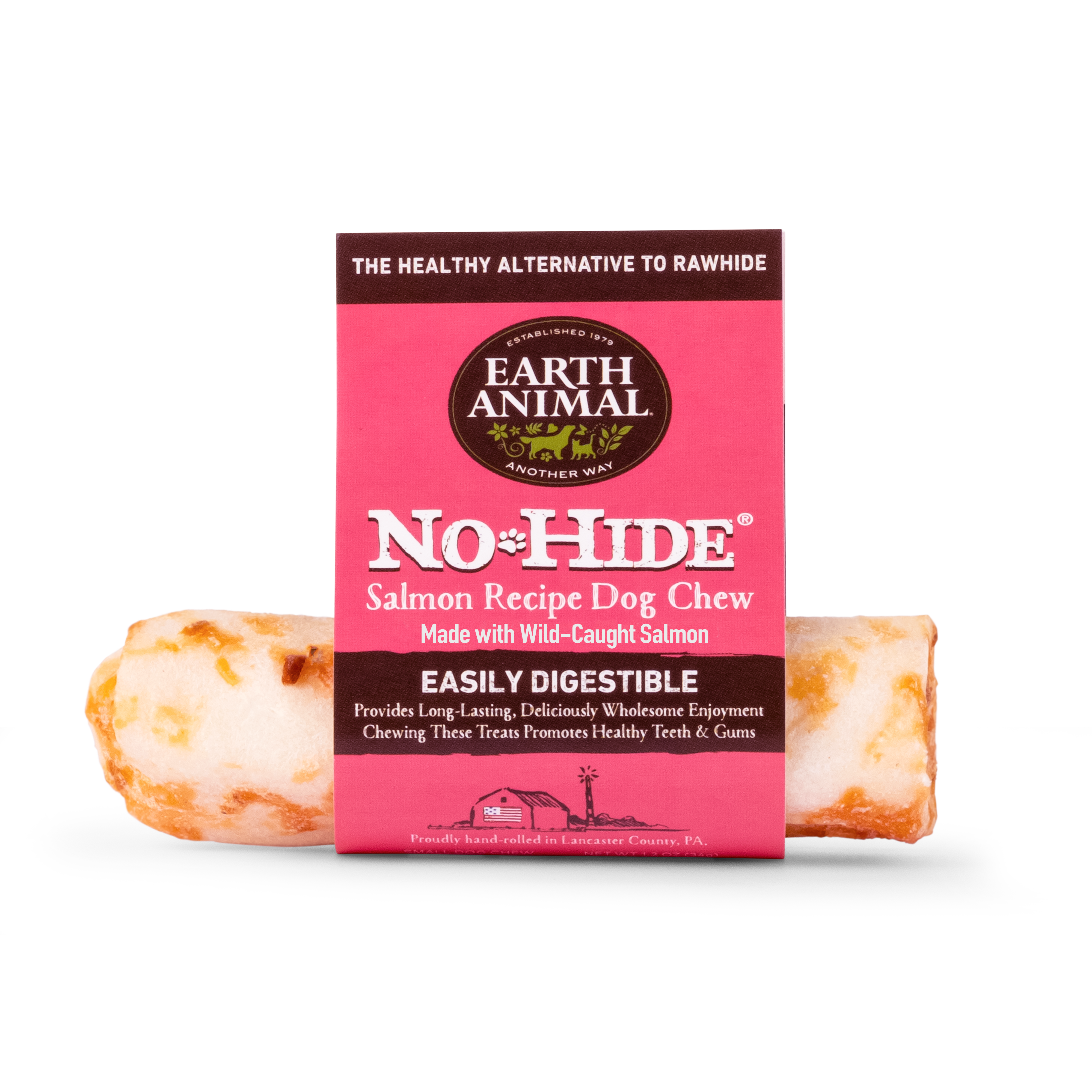 Earth Animal No Hide Dog Chew Salmon Small 1.2oz