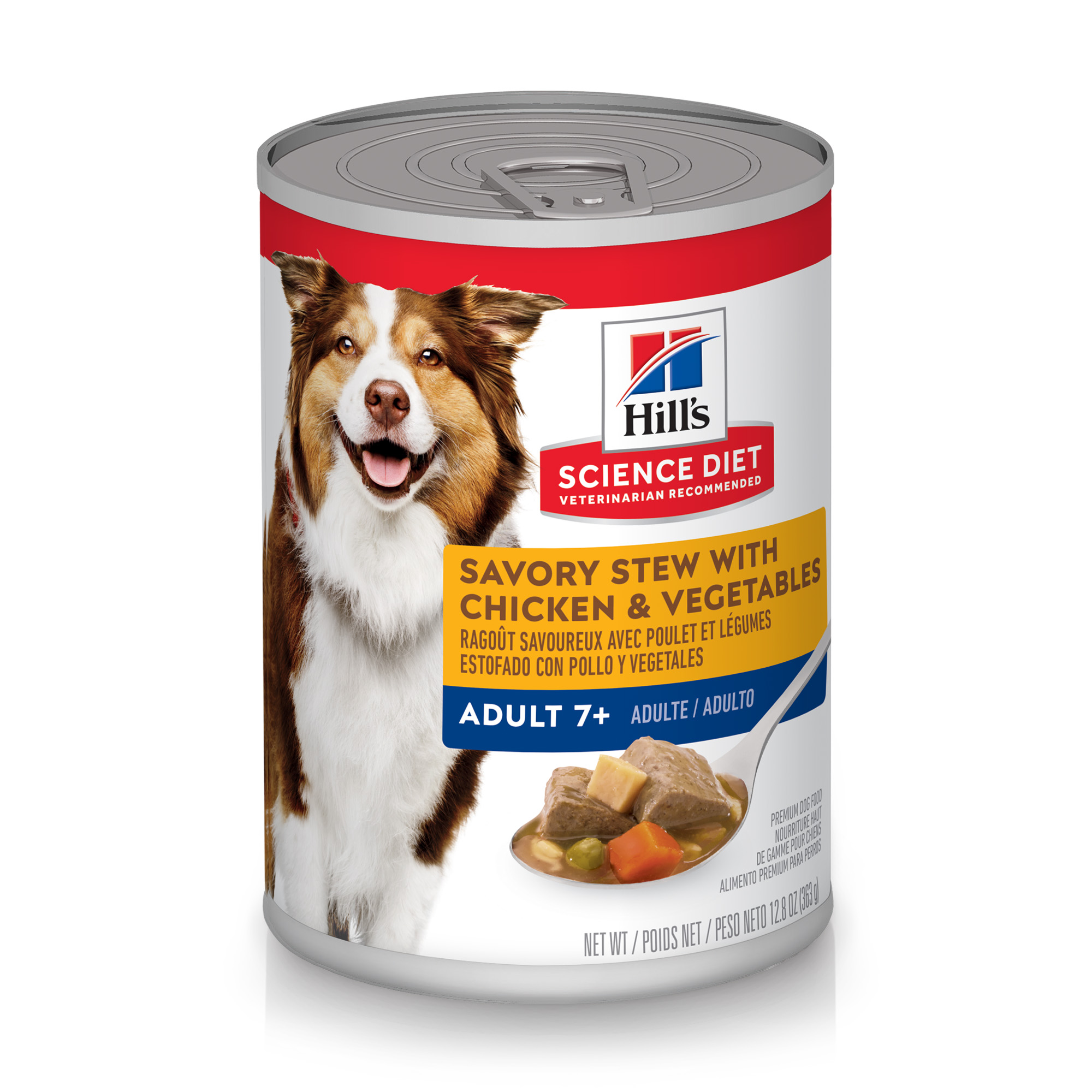 Science Diet Senior Dog 7+ Savory Stew Chicken & Veg 12.8oz Can