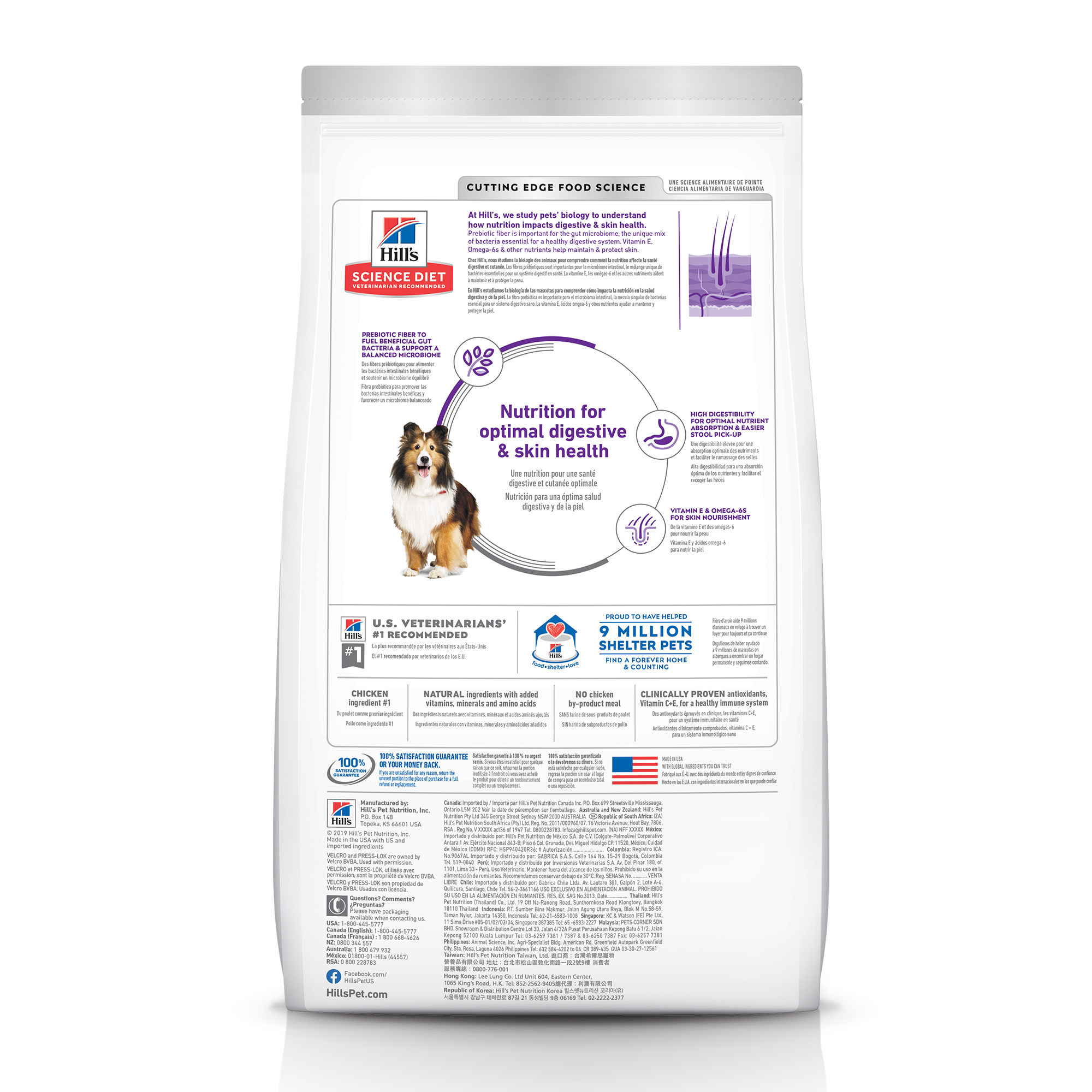 Science Diet Adult Dog Sensitive Stomach & Skin Chicken 30#