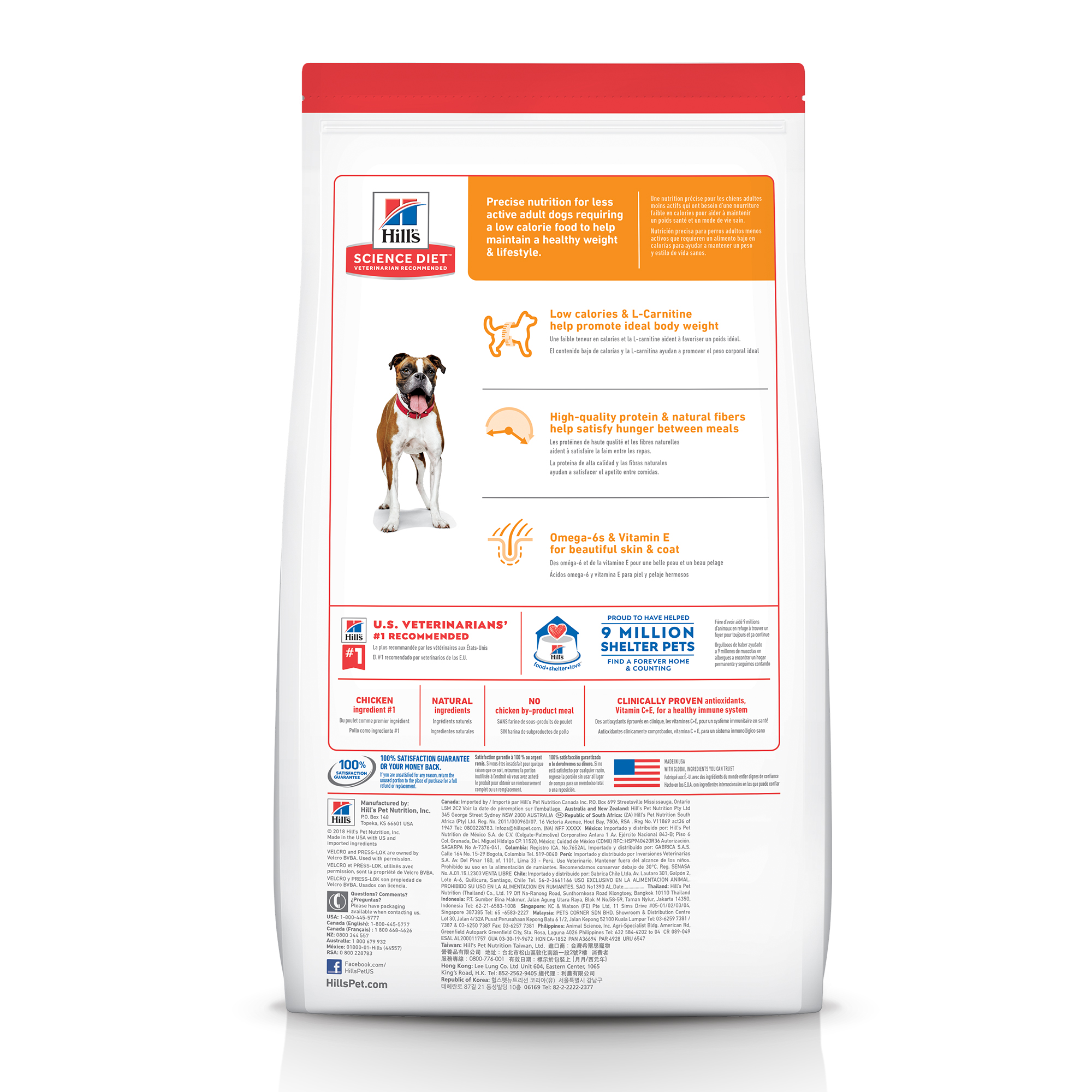 Science Diet Adult Dog Light with Chicken Meal & Barley 30#