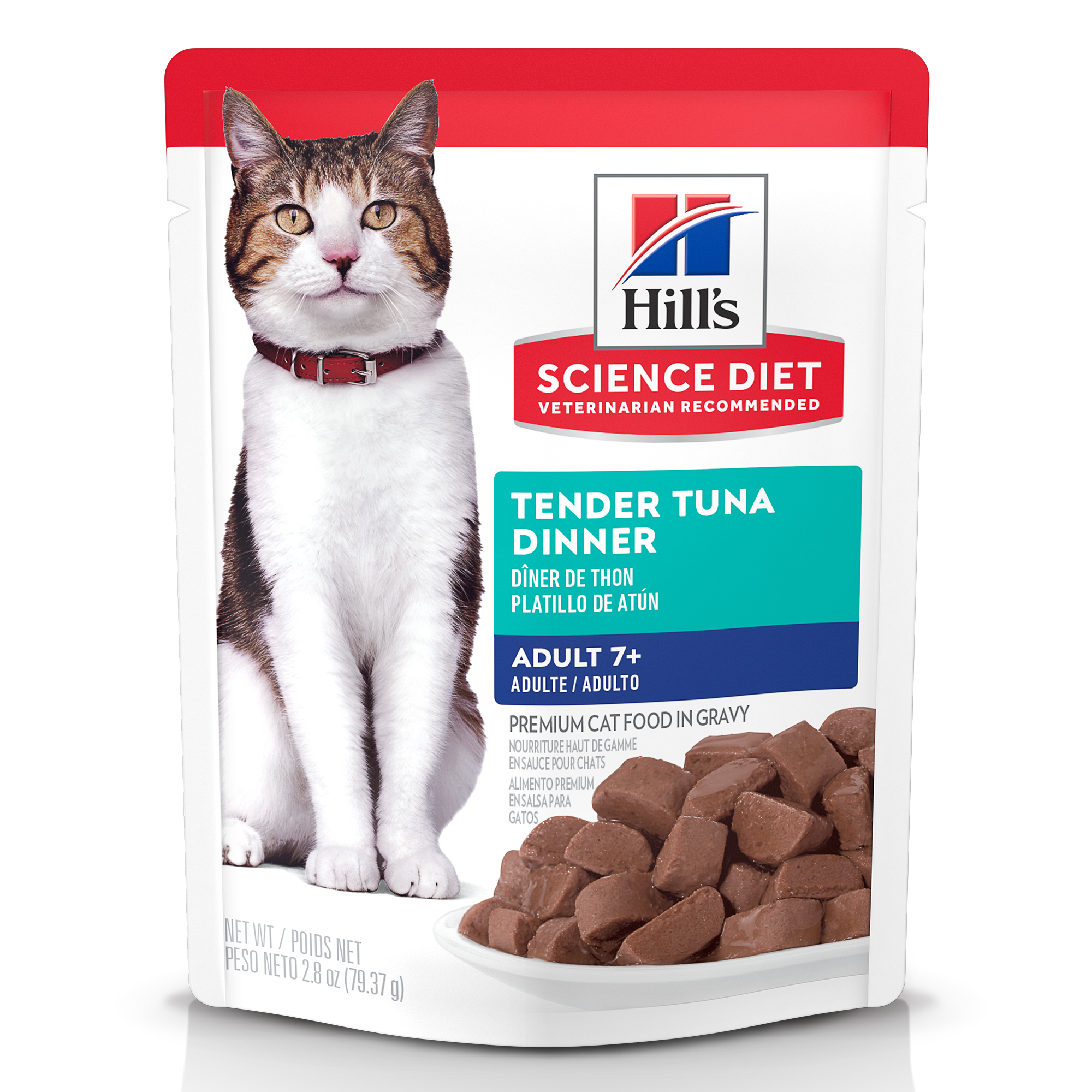 Science Diet Wet Senior 7+ Cat Food Pouch Tuna 2.8oz