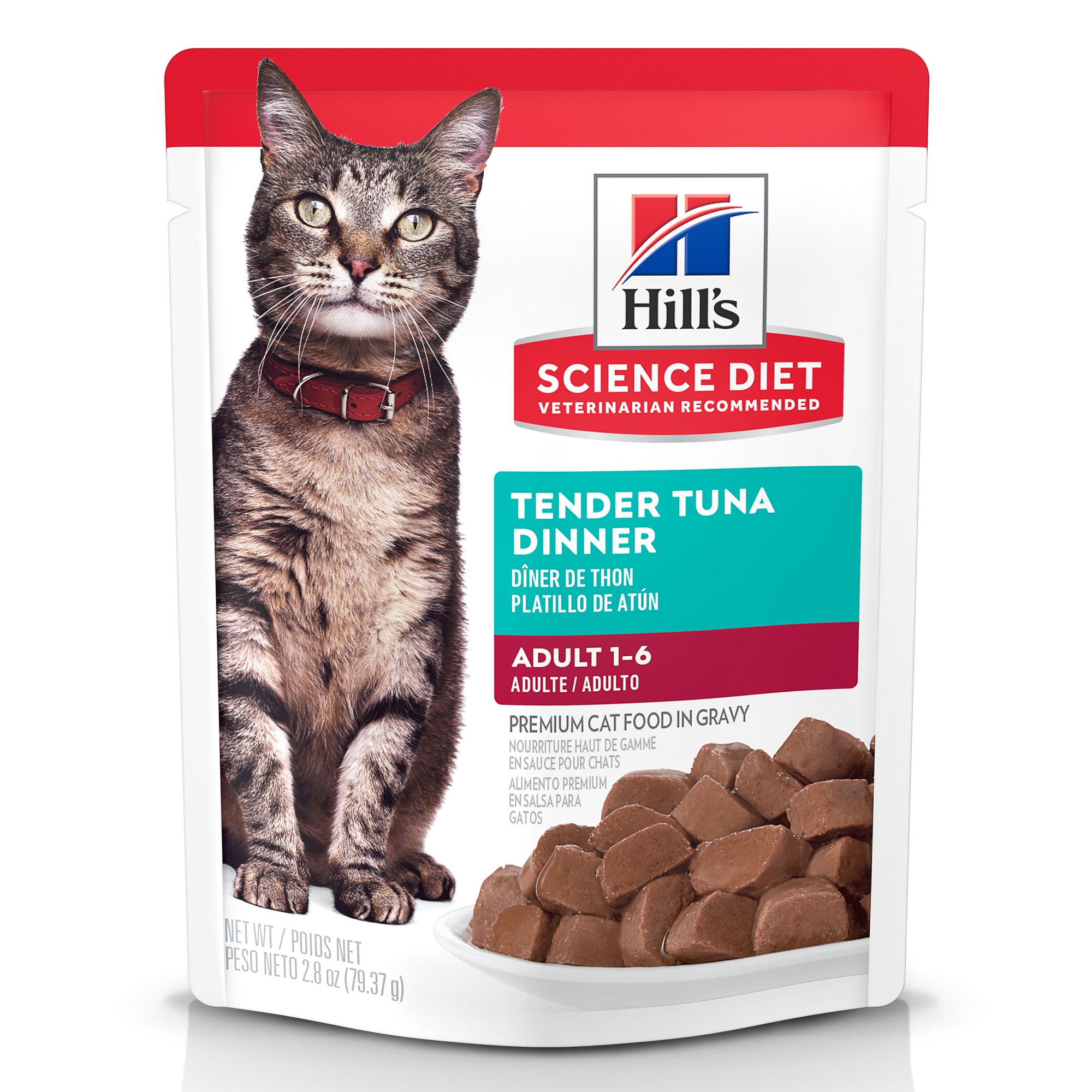 Science Diet Wet Adult Cat Food Pouch Tuna 2.8oz