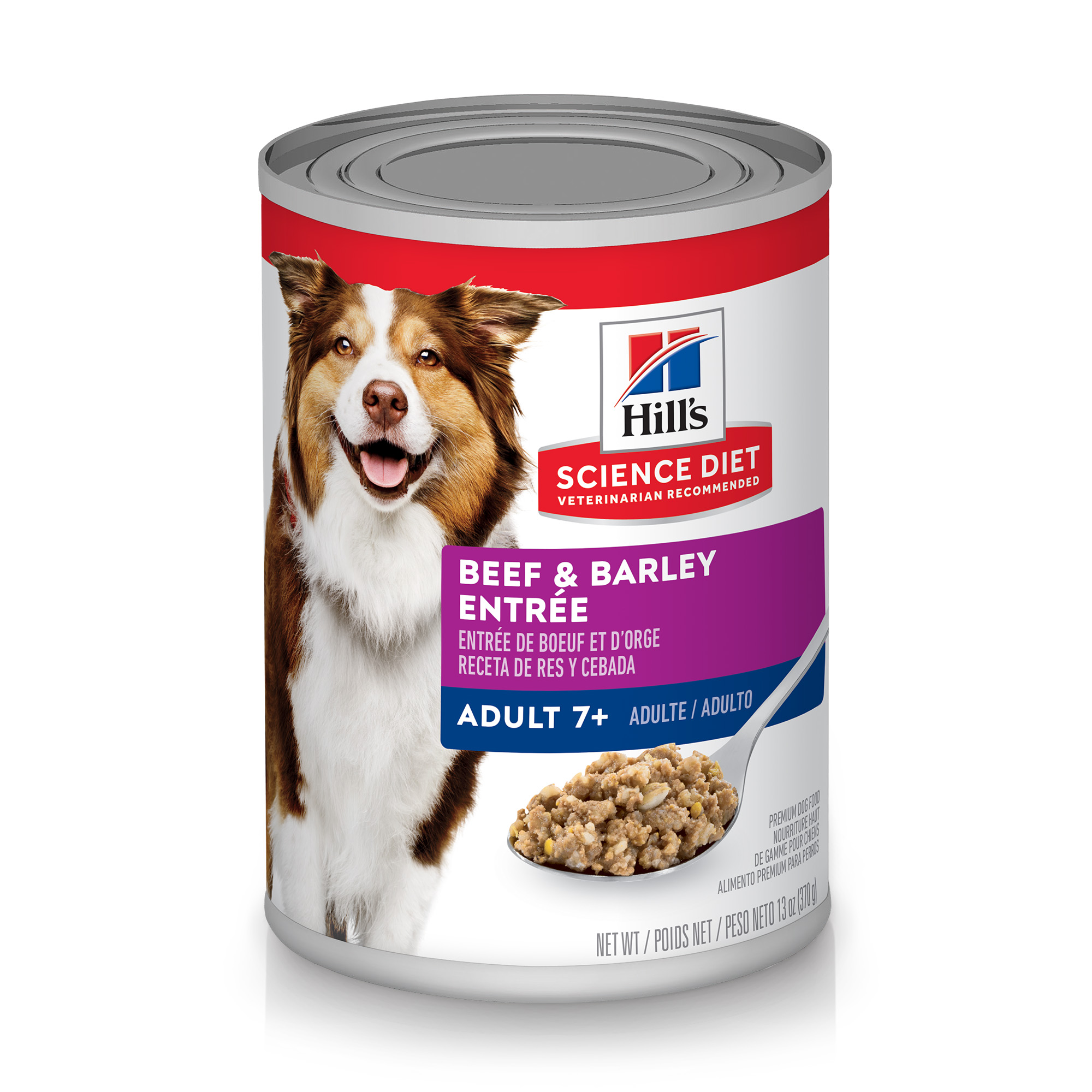 Science Diet Wet Senior 7+ Dog Beef & Barley Entree 13oz Can