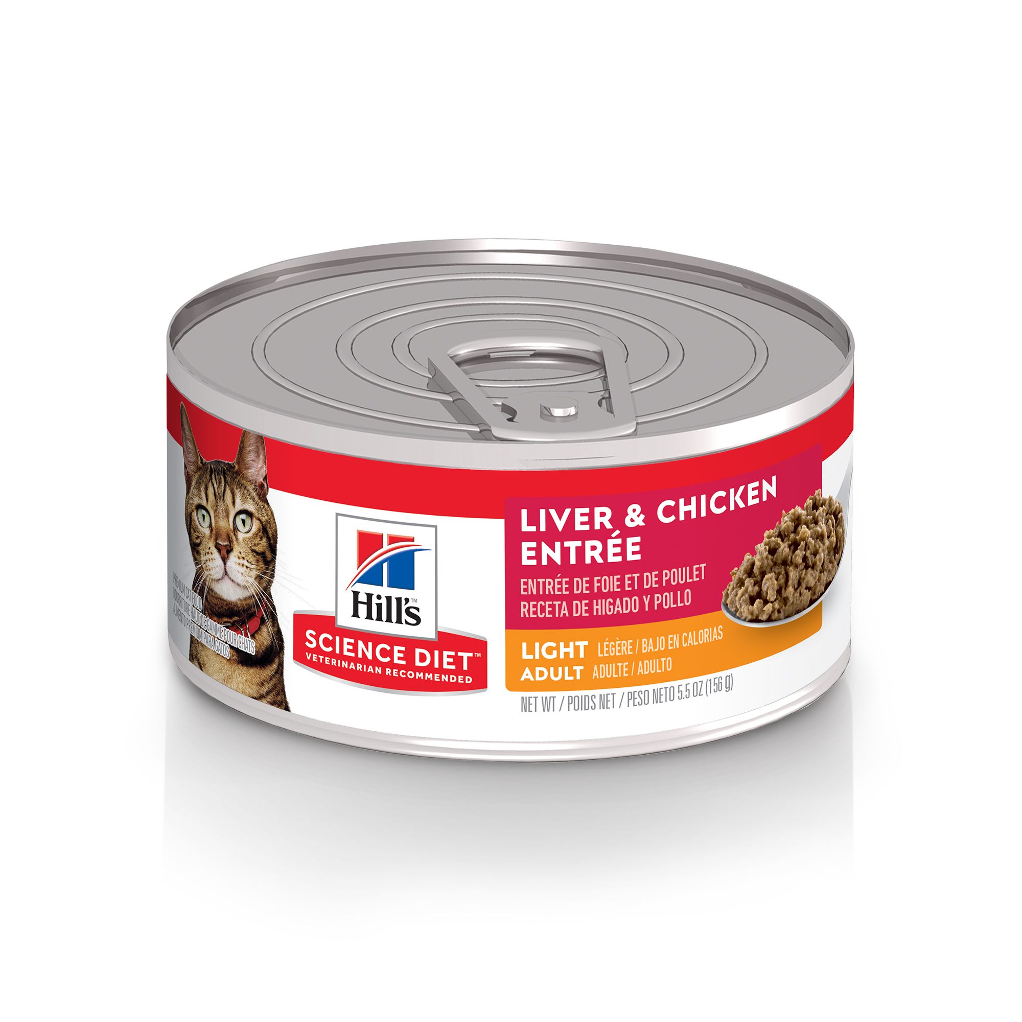 Science Diet Adult Cat Light Liver & Chicken Entree 5.5oz Can