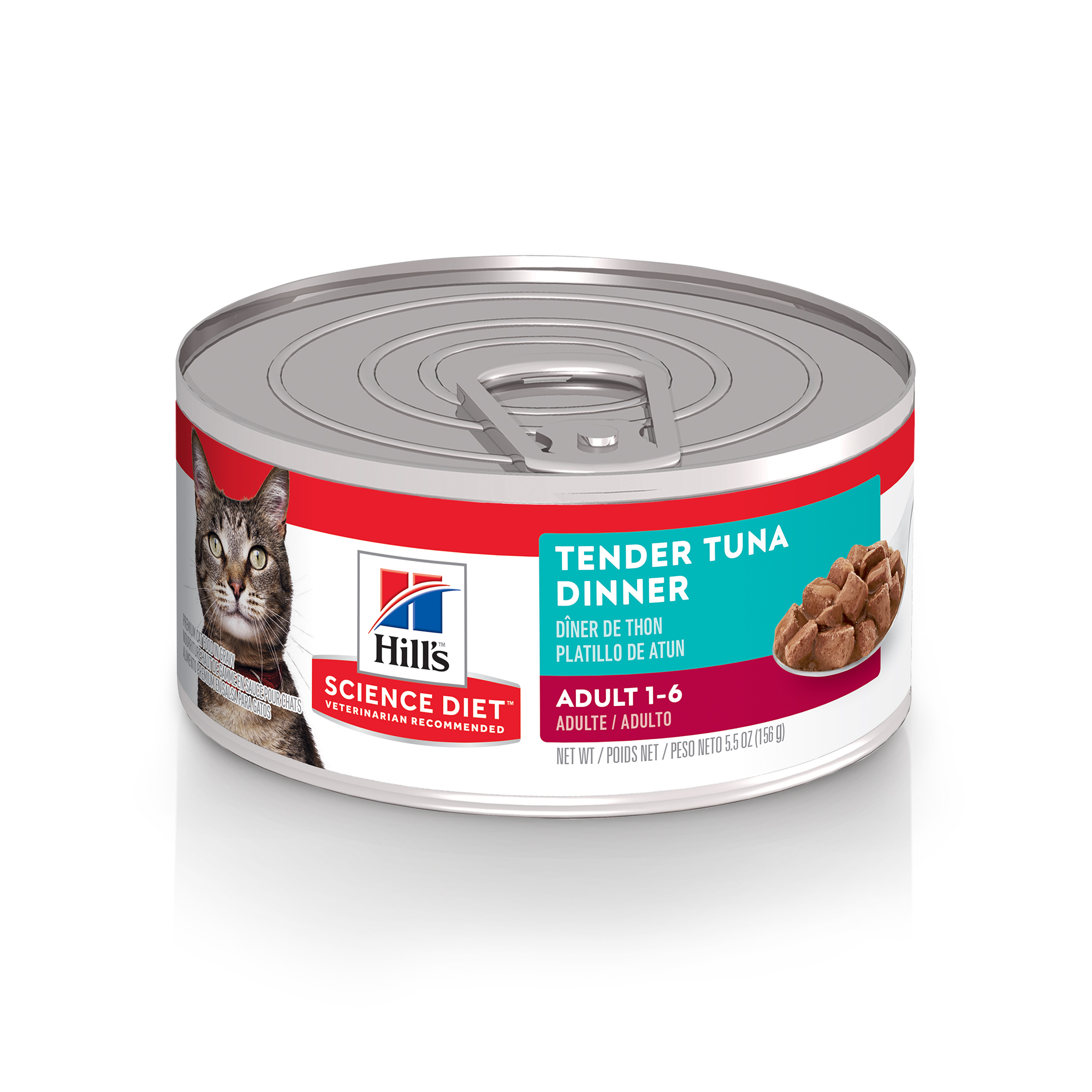 Science Diet Wet Adult Cat Tender Tuna Dinner 5.5oz Can