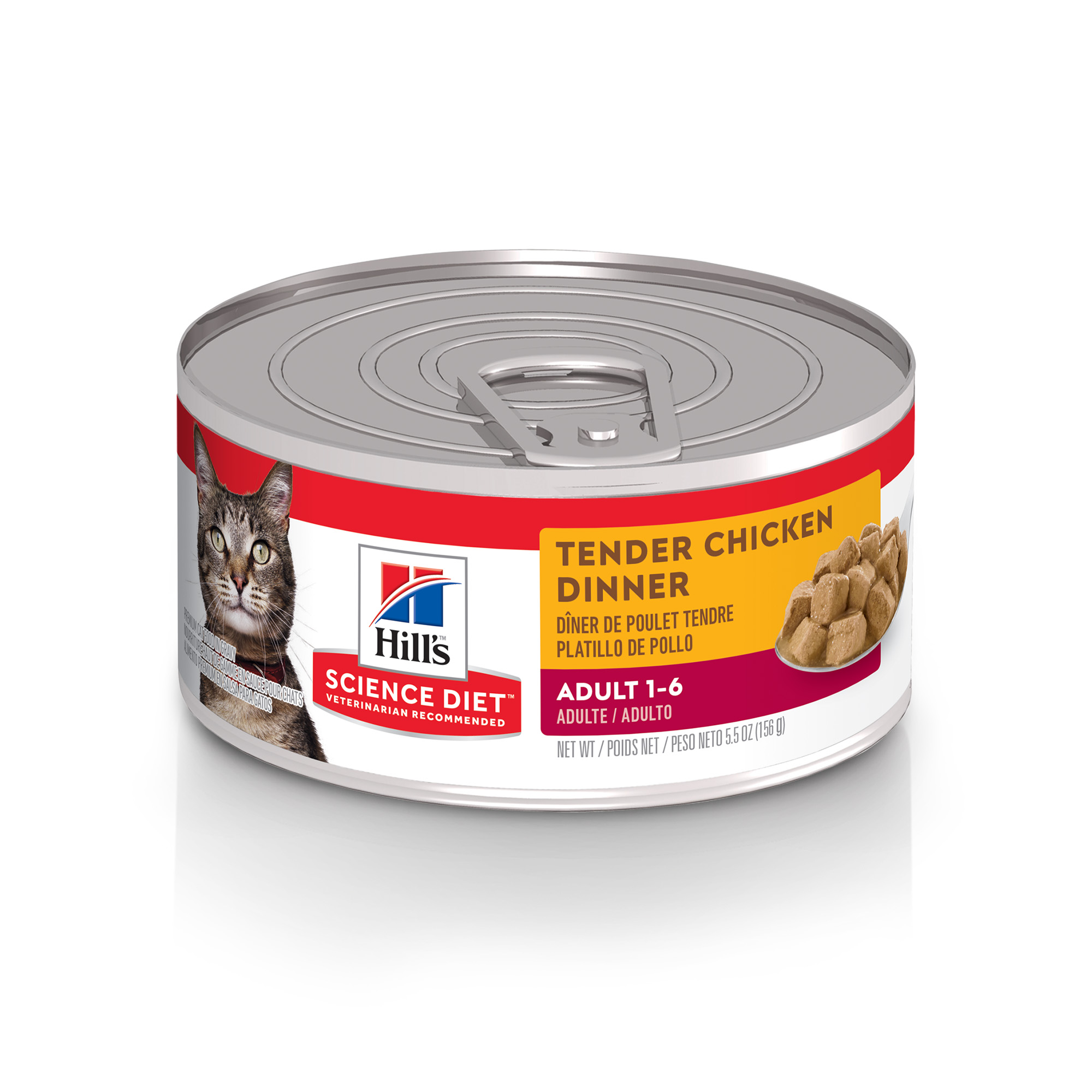 Science Diet Wet Adult Cat Tender Chicken Dinner 5.5oz Can