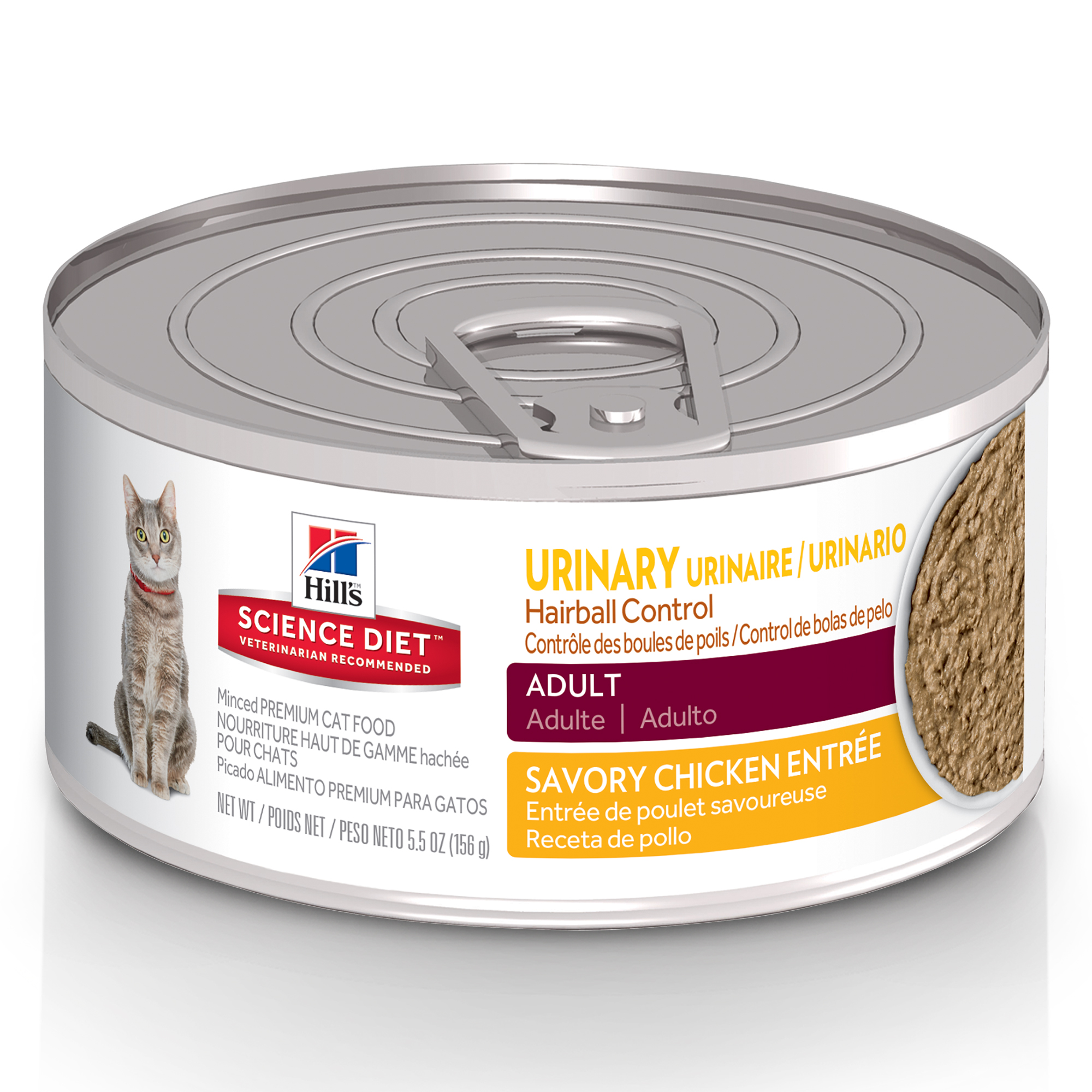 Science Diet Wet Adult Cat Urinary Tract & Hairball Control Savory Chicken