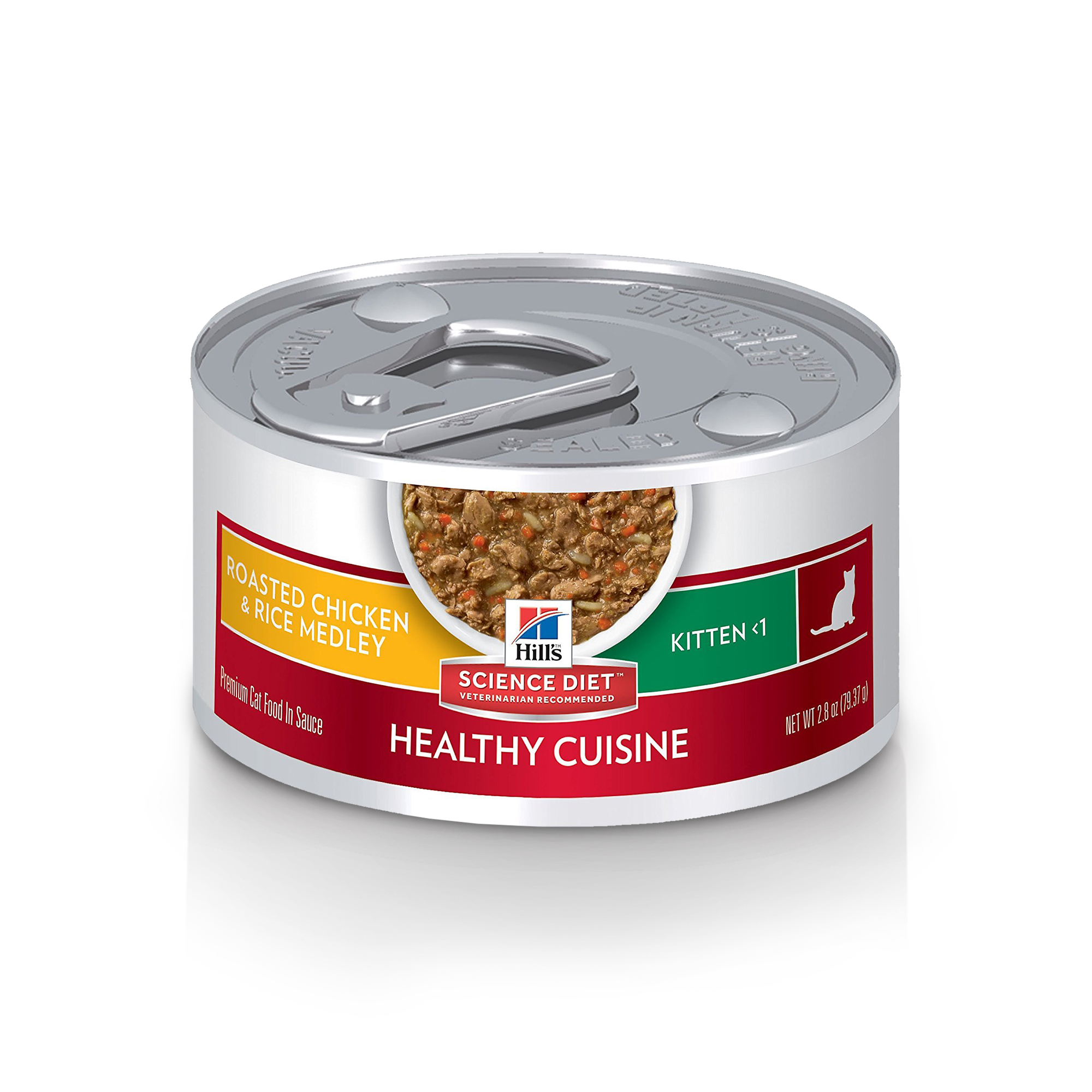 Science Diet Kitten Healthy Cuisine Roasted Chicken & Rice Medley 2.8oz Can