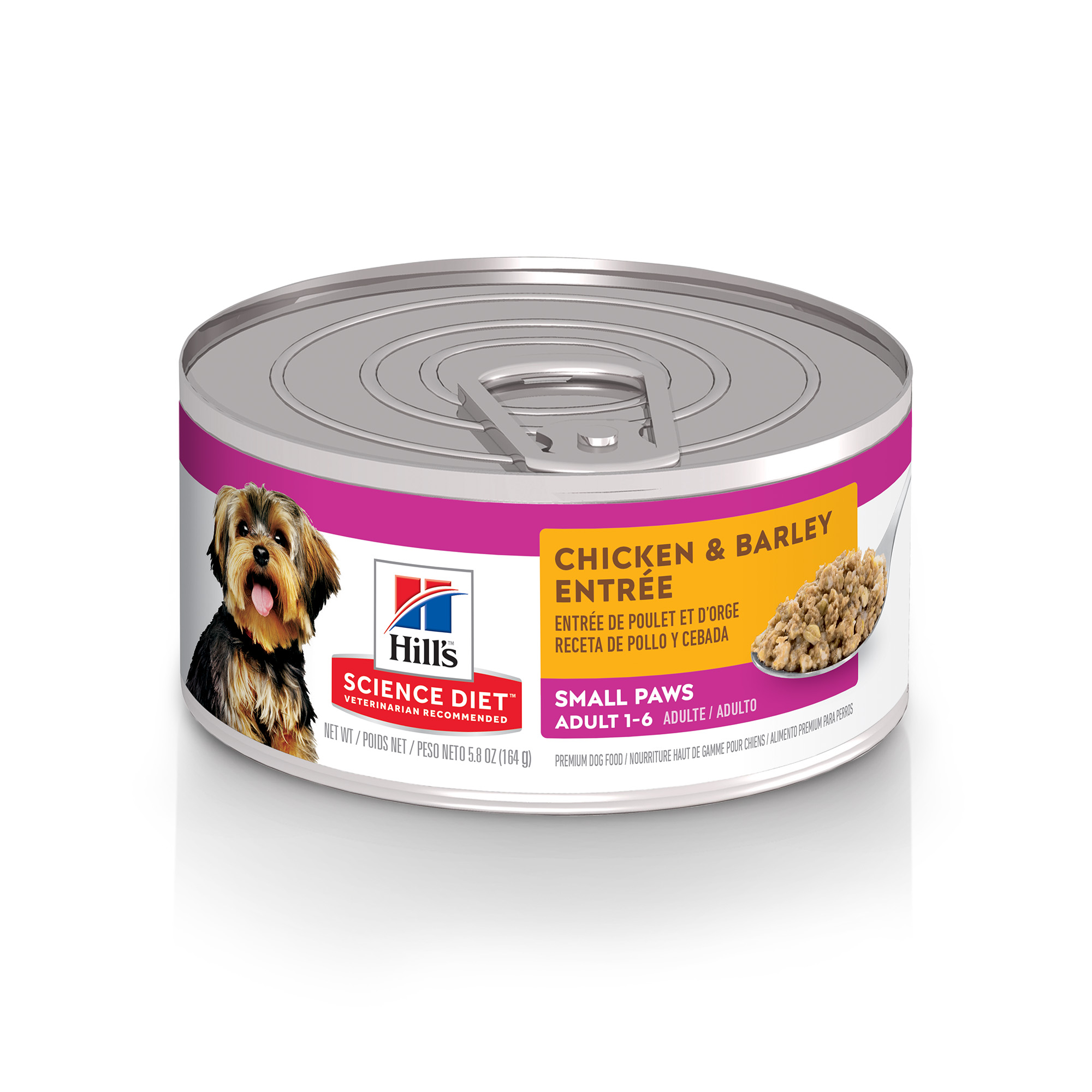 Science Diet Wet Adult Dog Small Paws Chicken & Barley 5.8oz Can