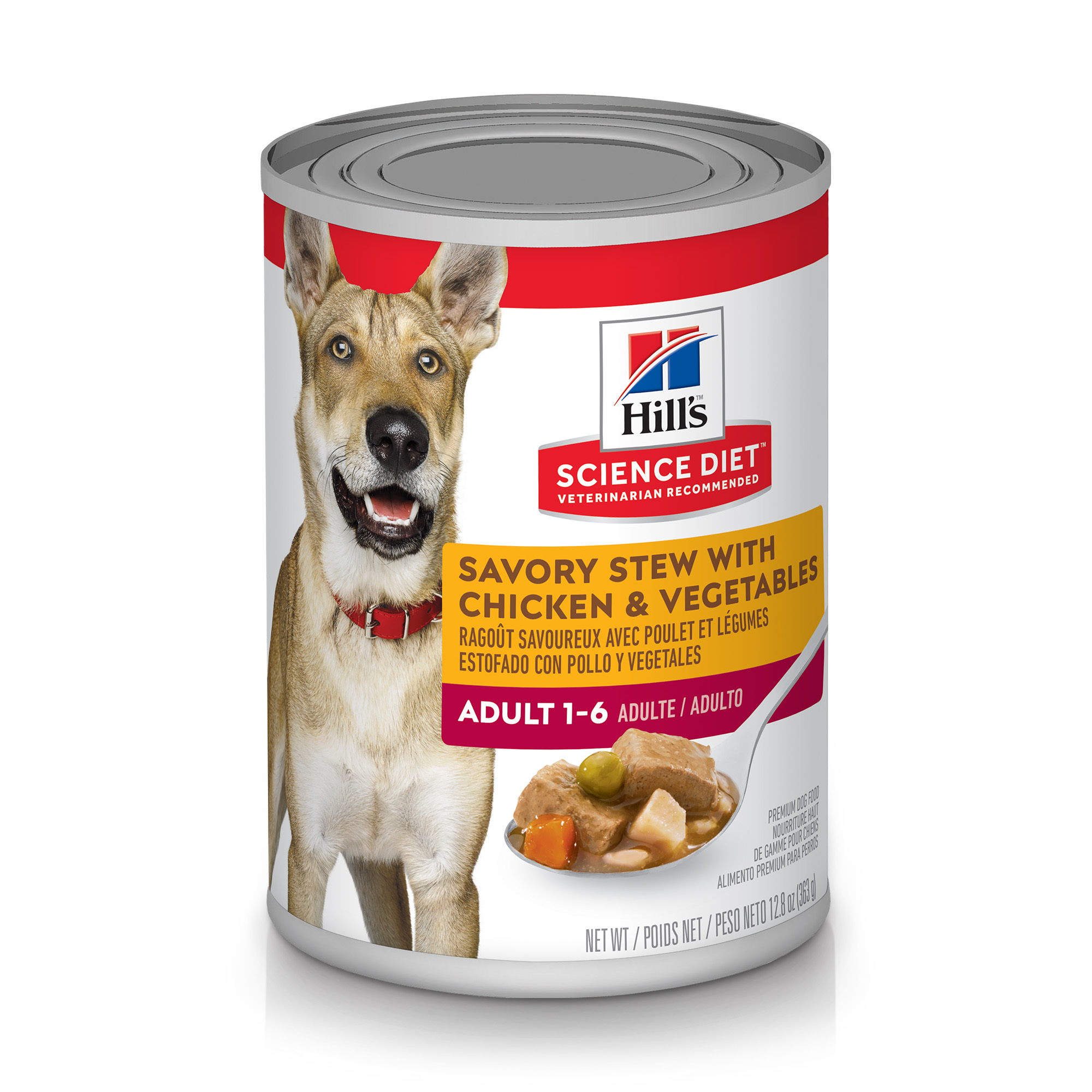 Science Diet Wet Adult Dog Savory Stew Chicken & Vegetables 12.8oz Can