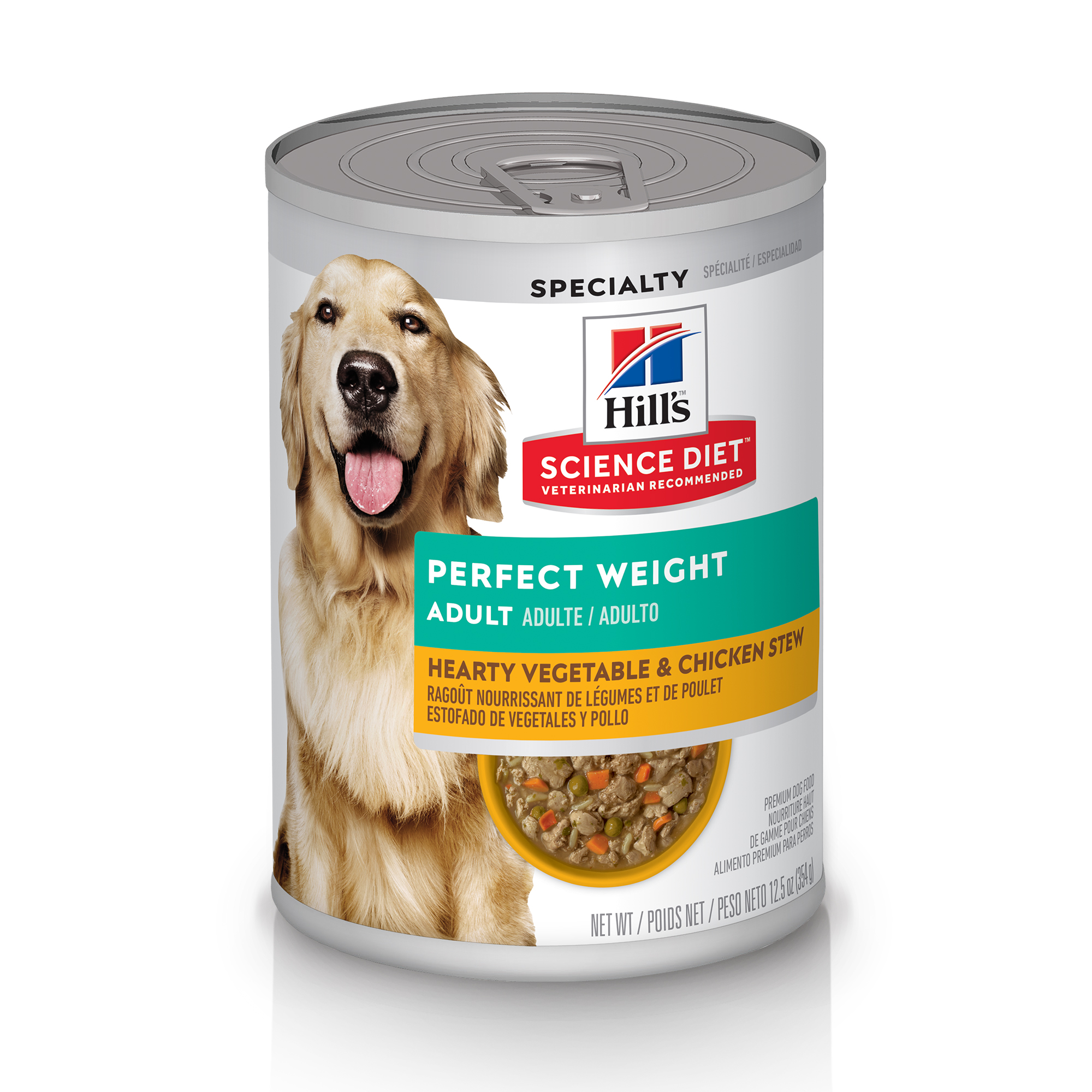 Science Diet Wet Adult Dog Perfect Weight Vegetable & Chicken Stew 12.5oz
