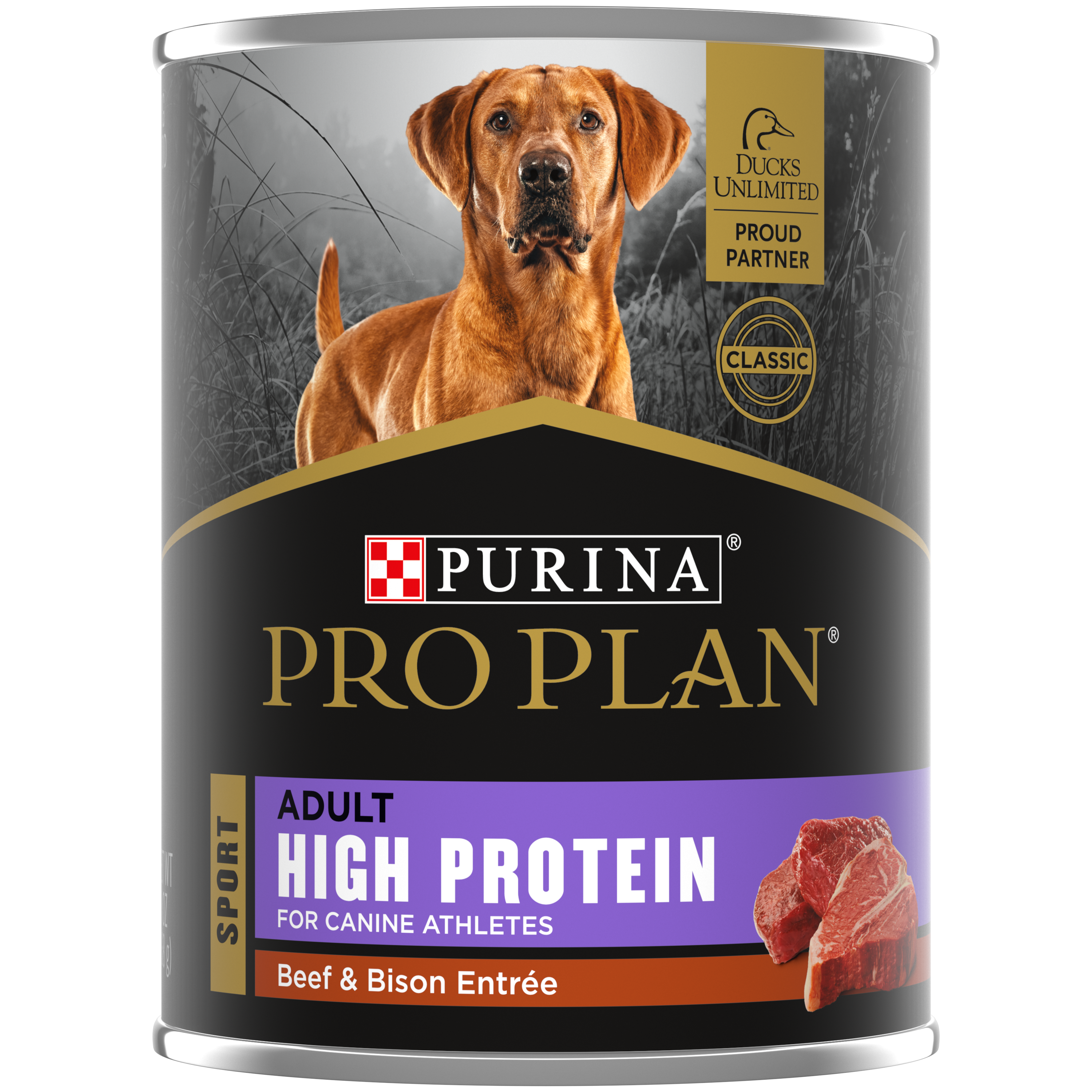 Purina Pro Plan Dog Food Sport High Protein Beef & Bison Can 13oz