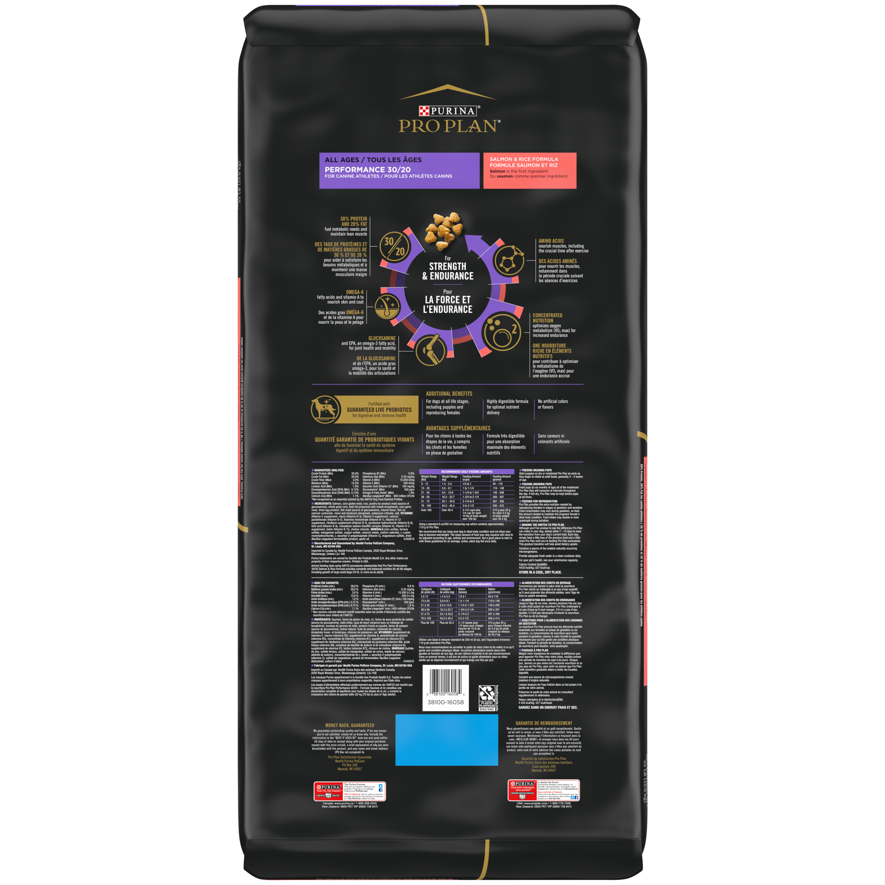 Purina Pro Plan Dog SPORT Performance 30/20 Salmon & Rice 33#