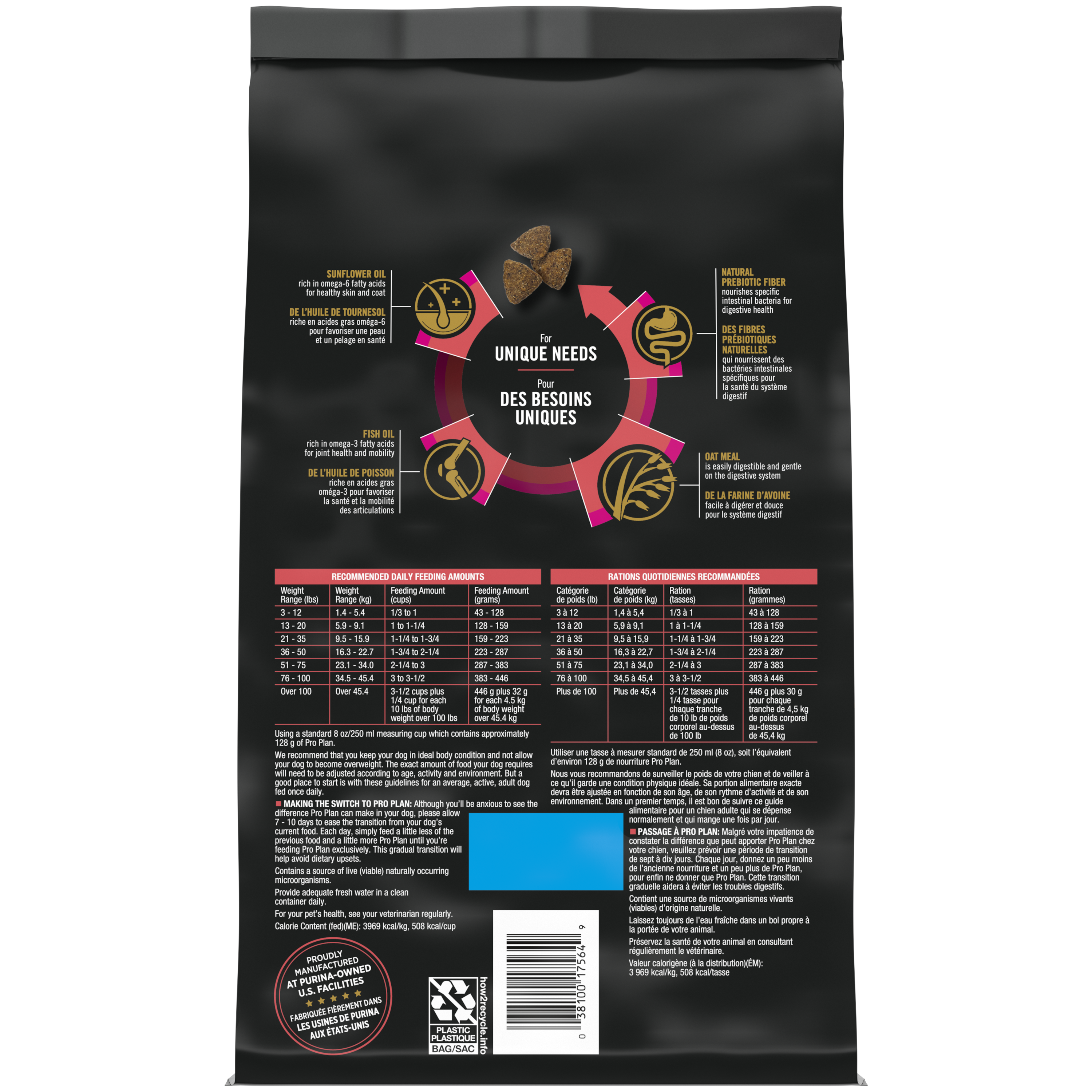 Purina Pro Plan Dog Sensitive Skin & Stomach Lamb & Oatmeal Formula 4#