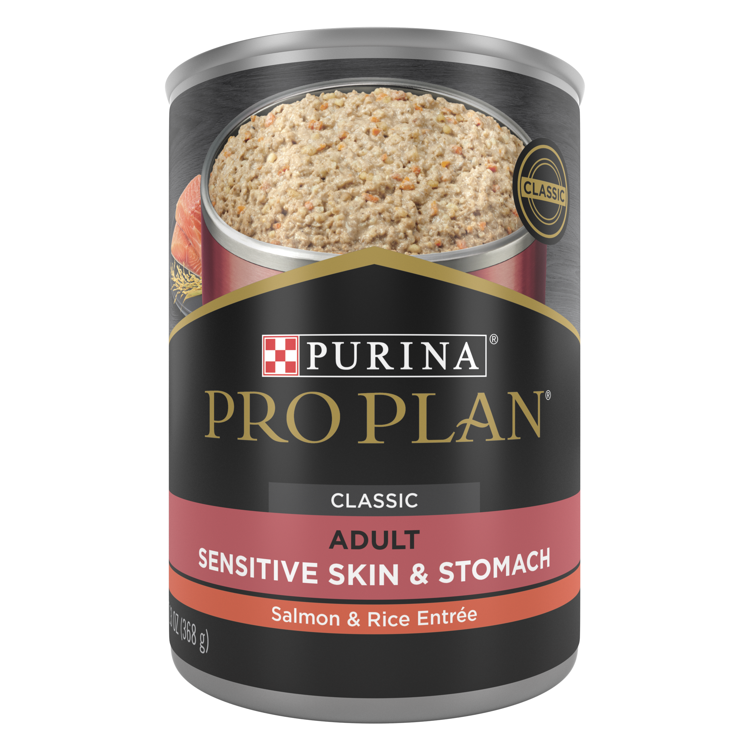 Purina Pro Plan Focus Pate Dog Sensitive Skin Stomach Salmon Rice 13oz can