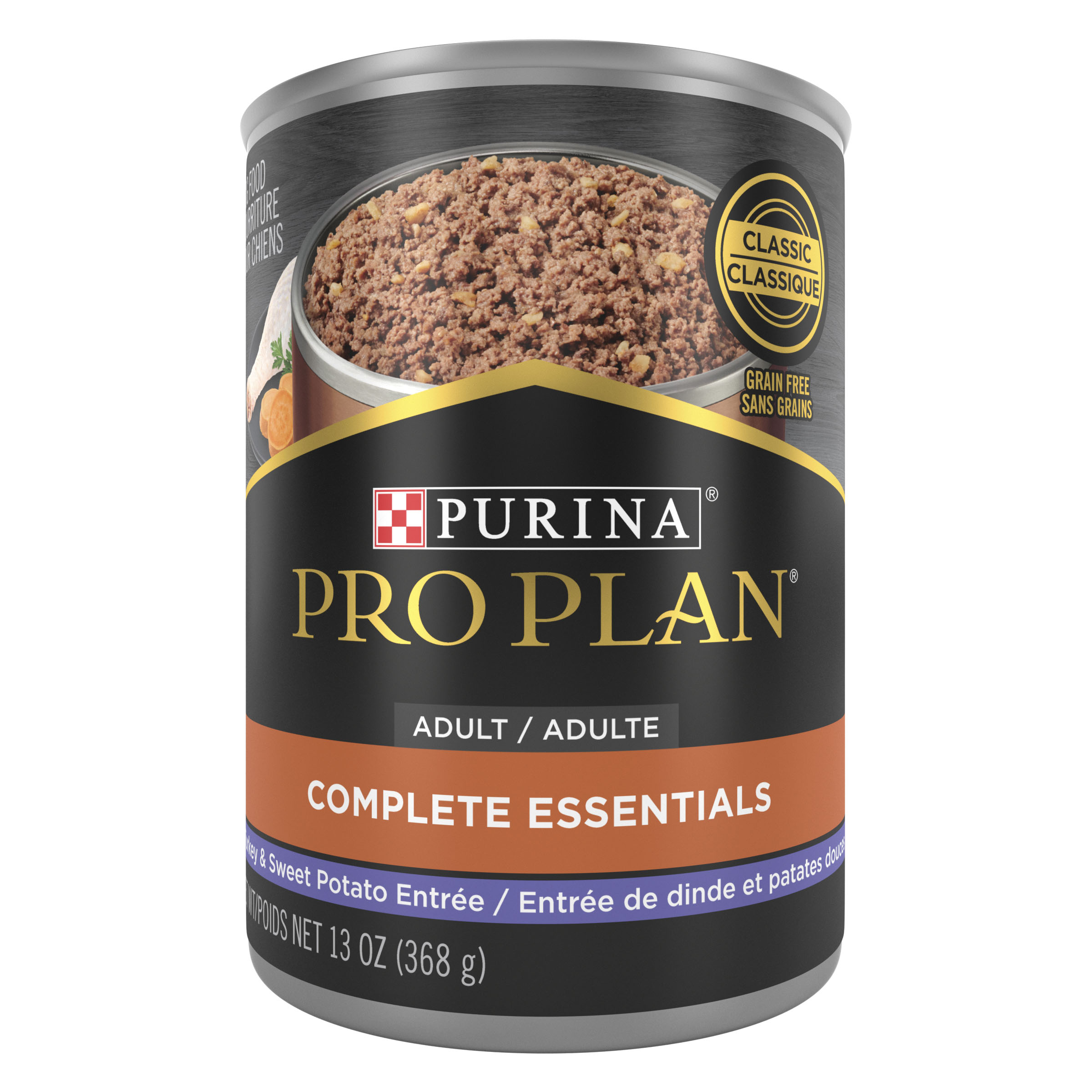 Purina Pro Plan Savor Pate Dog Grain Free Turkey & Sweet Potato 13oz can