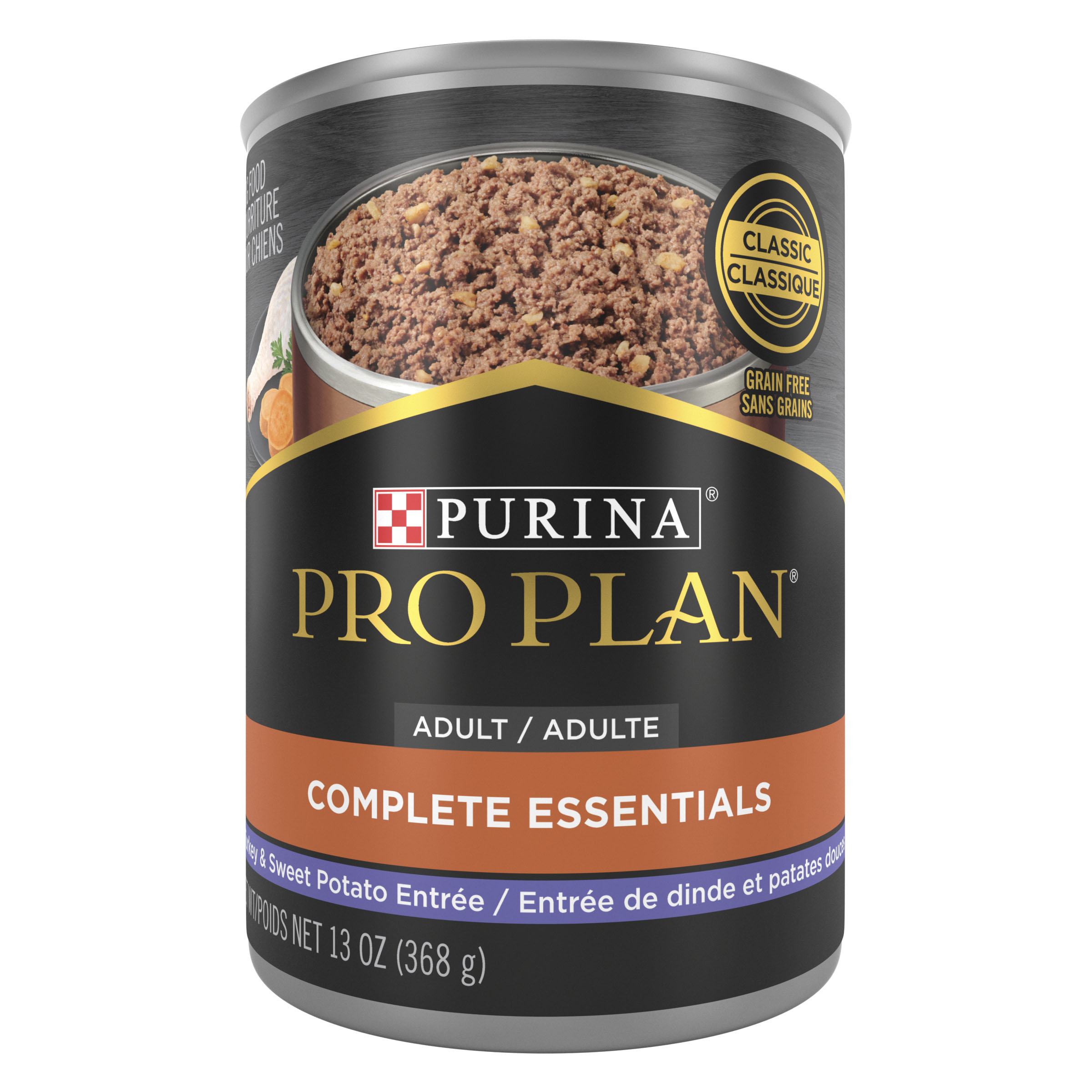 Purina Pro Plan Dog Complete Essentials Turkey & Sweet Potato Pate 13oz Can