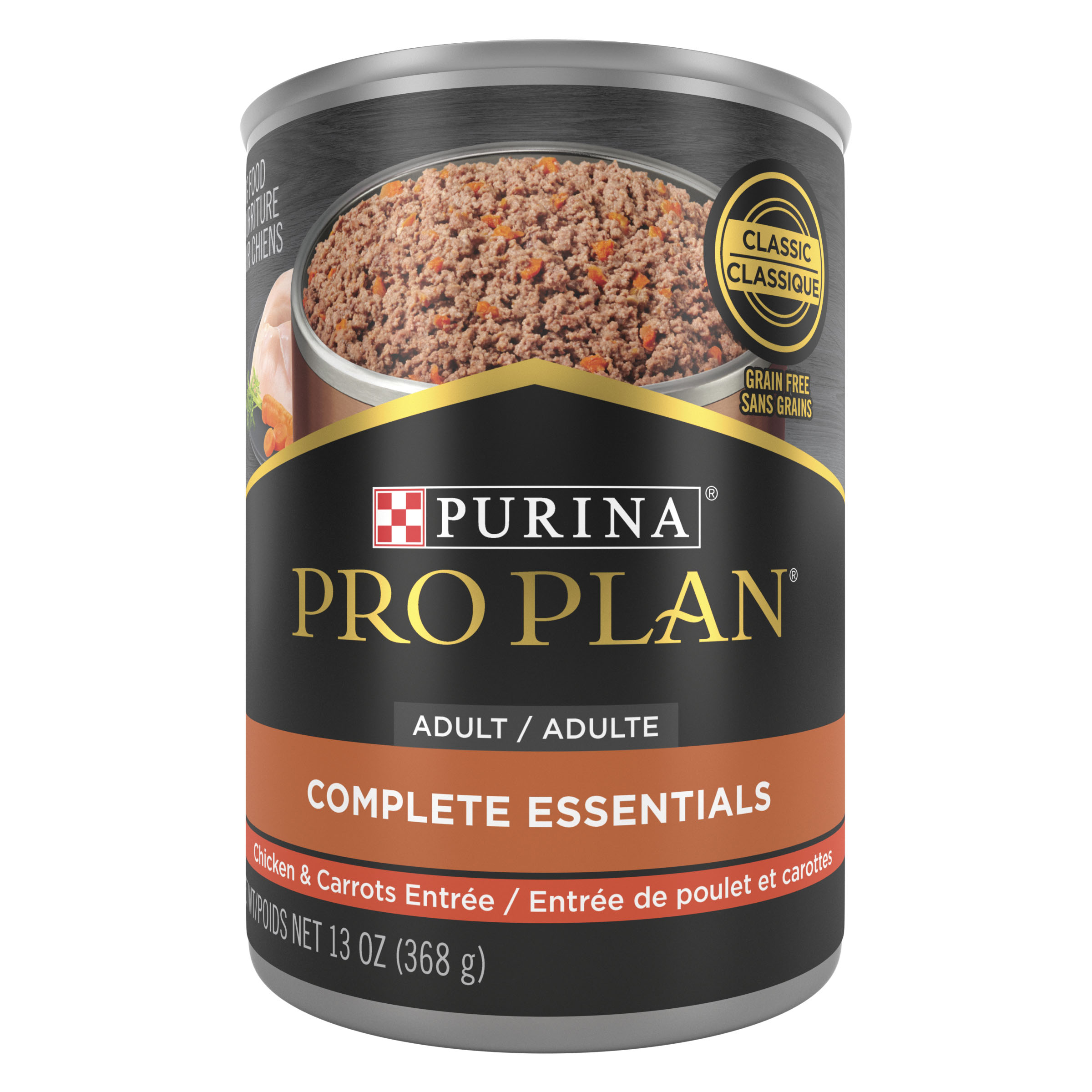 Purina Pro Plan Dog Complete Essentials Chicken & Carrots Pate 13oz Can