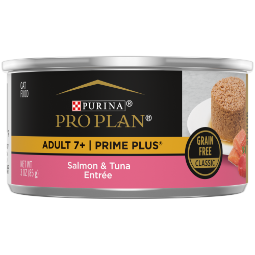 Purina Pro Plan Prime Plus Pate Senior Cat Salmon & Tuna 3oz can