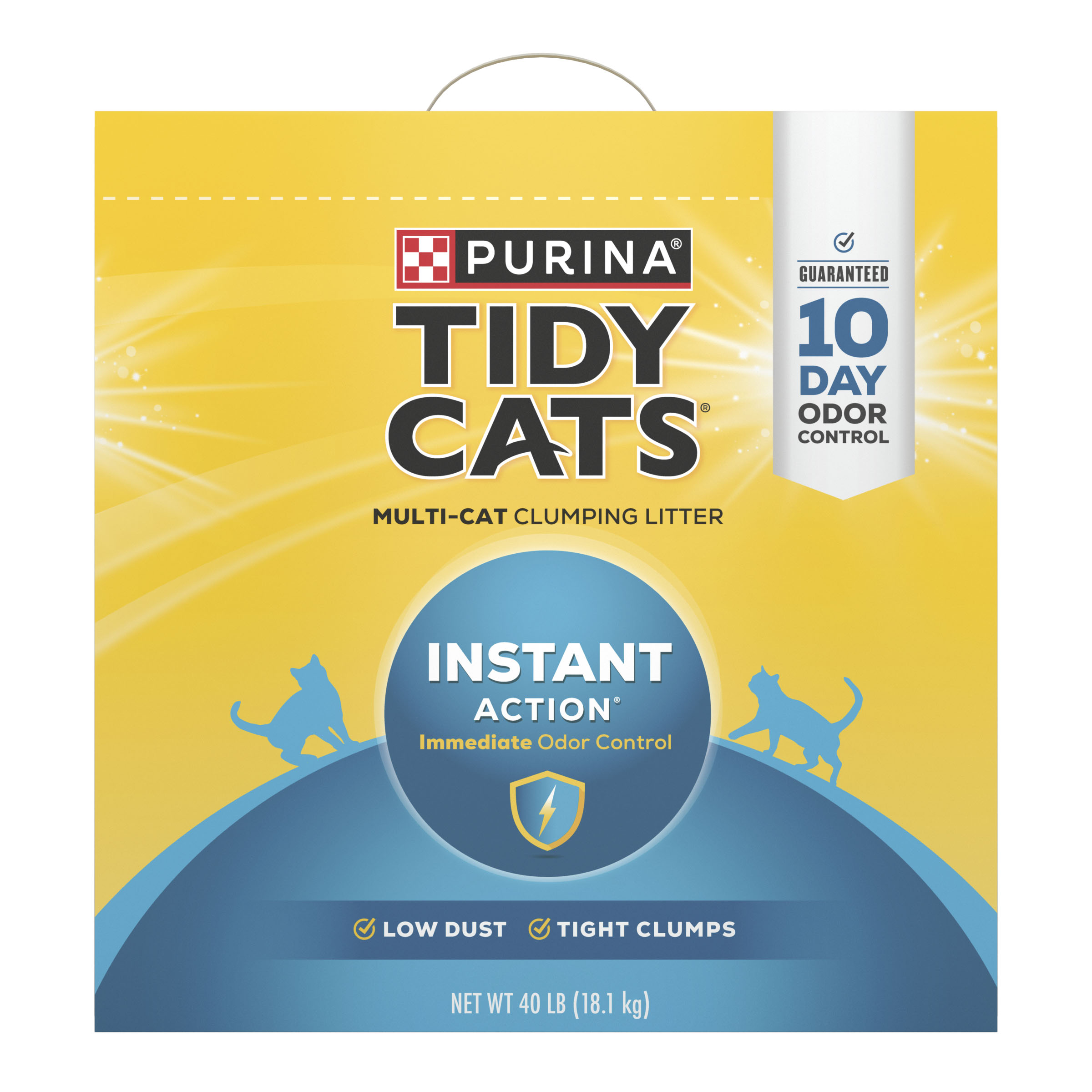Tidy Cats Instant Action Multi Cat Clumping Clay Litter 40#