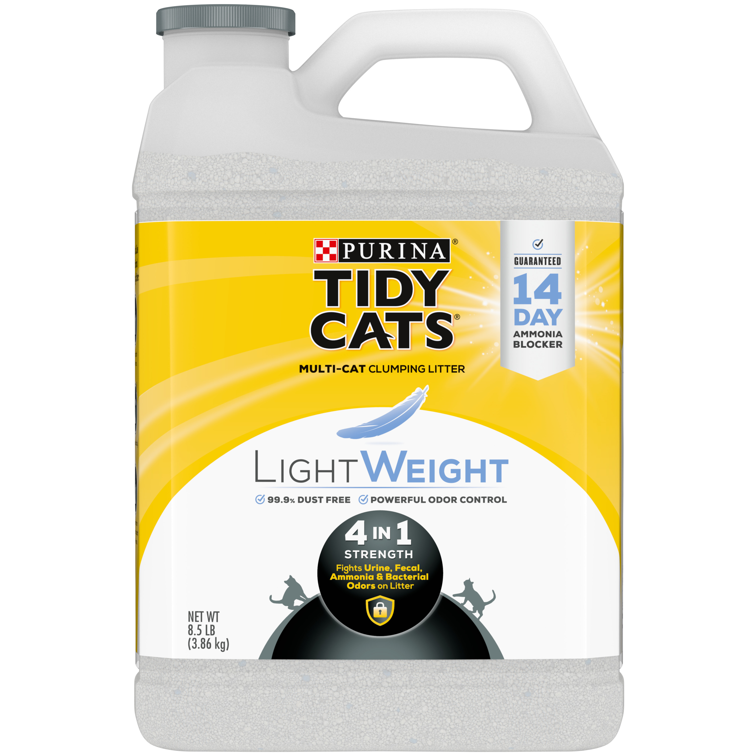 Tidy Cats Lightweight 4 in 1 Strength Multi Cat Clumping Clay Litter 8.5#