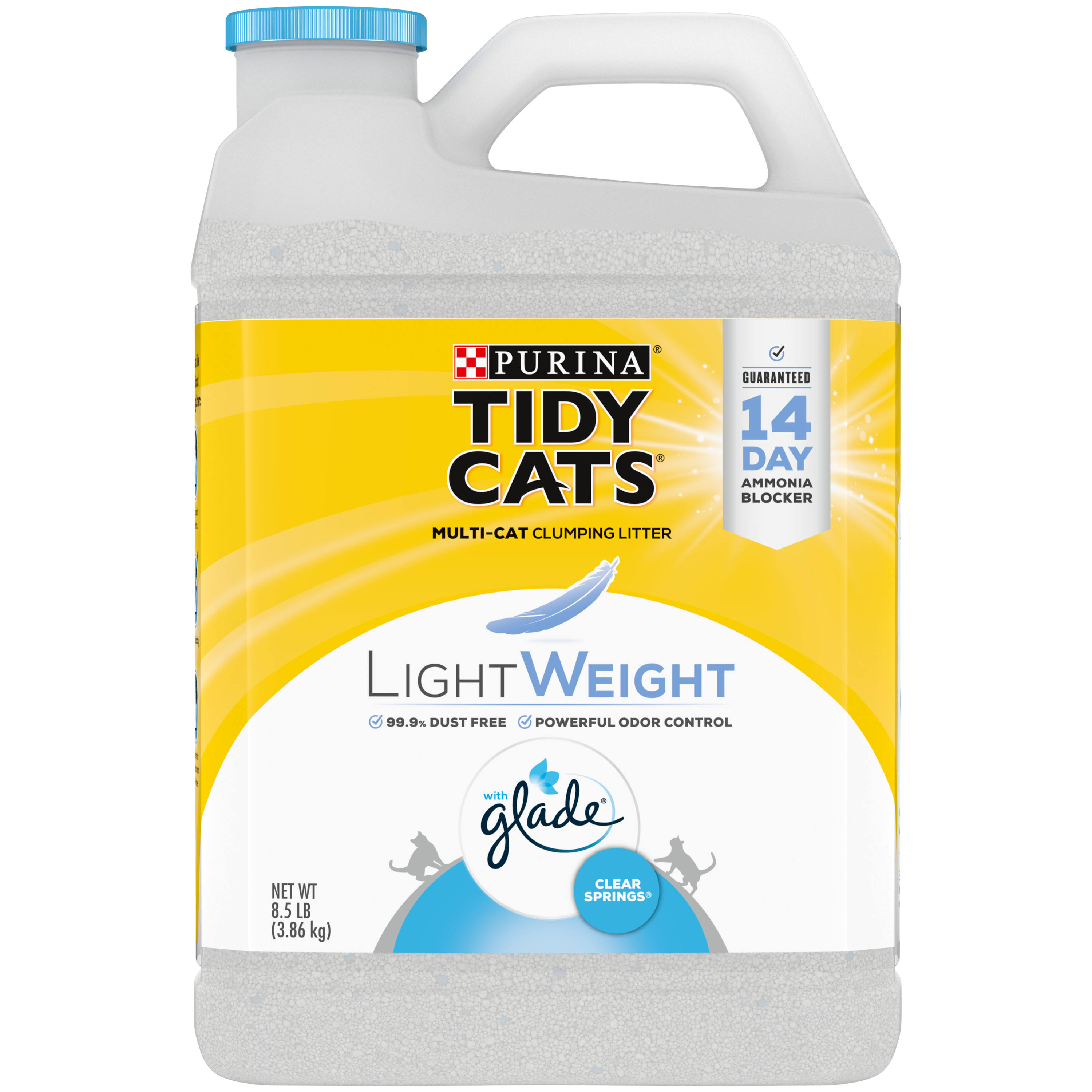 Purina Tidy Cats Light Dust Free Clumping Springs Multi Cat Litte 8.5# Jug