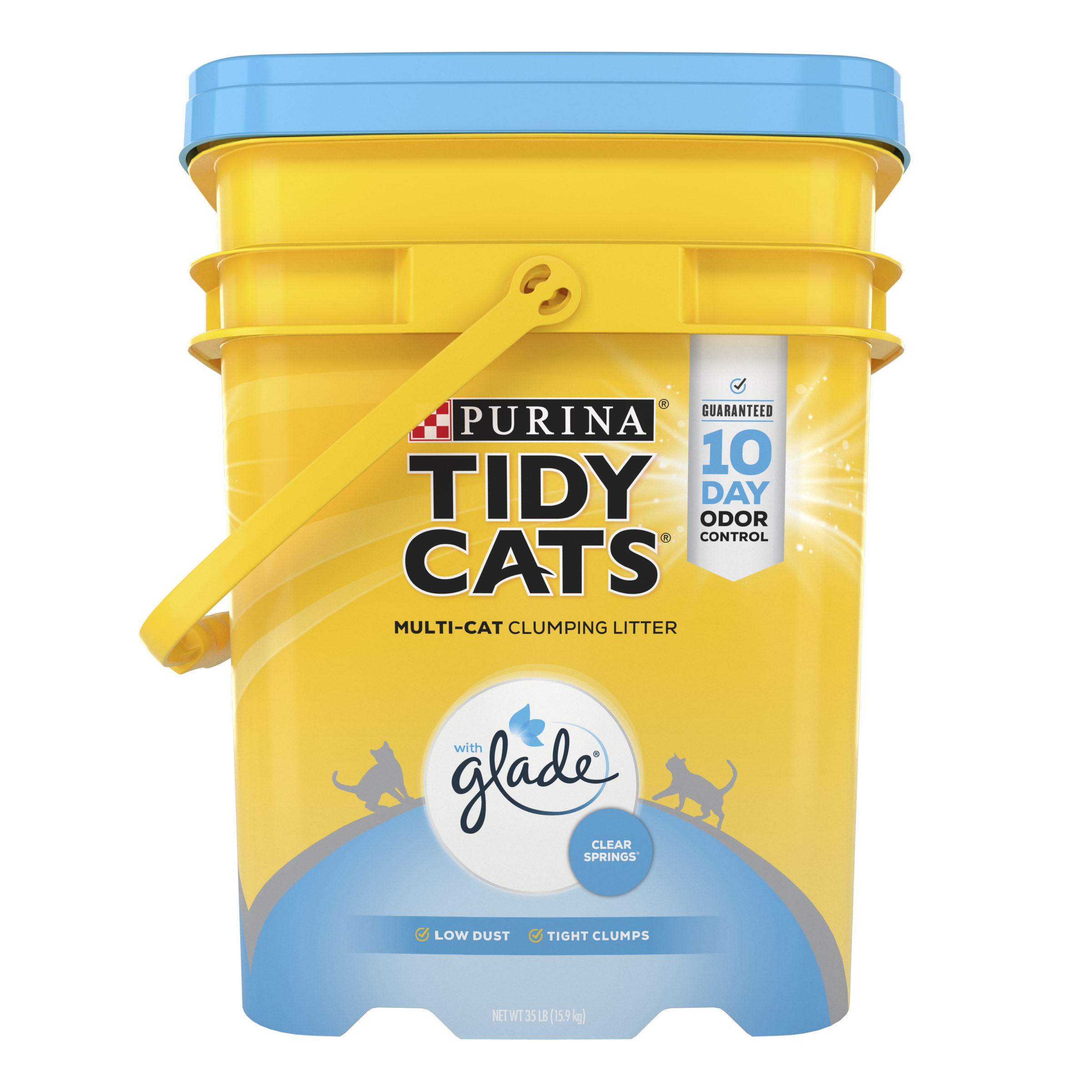 Purina Tidy Cats Clumping Glade Clear Springs Multi Cat Litter 35# pail