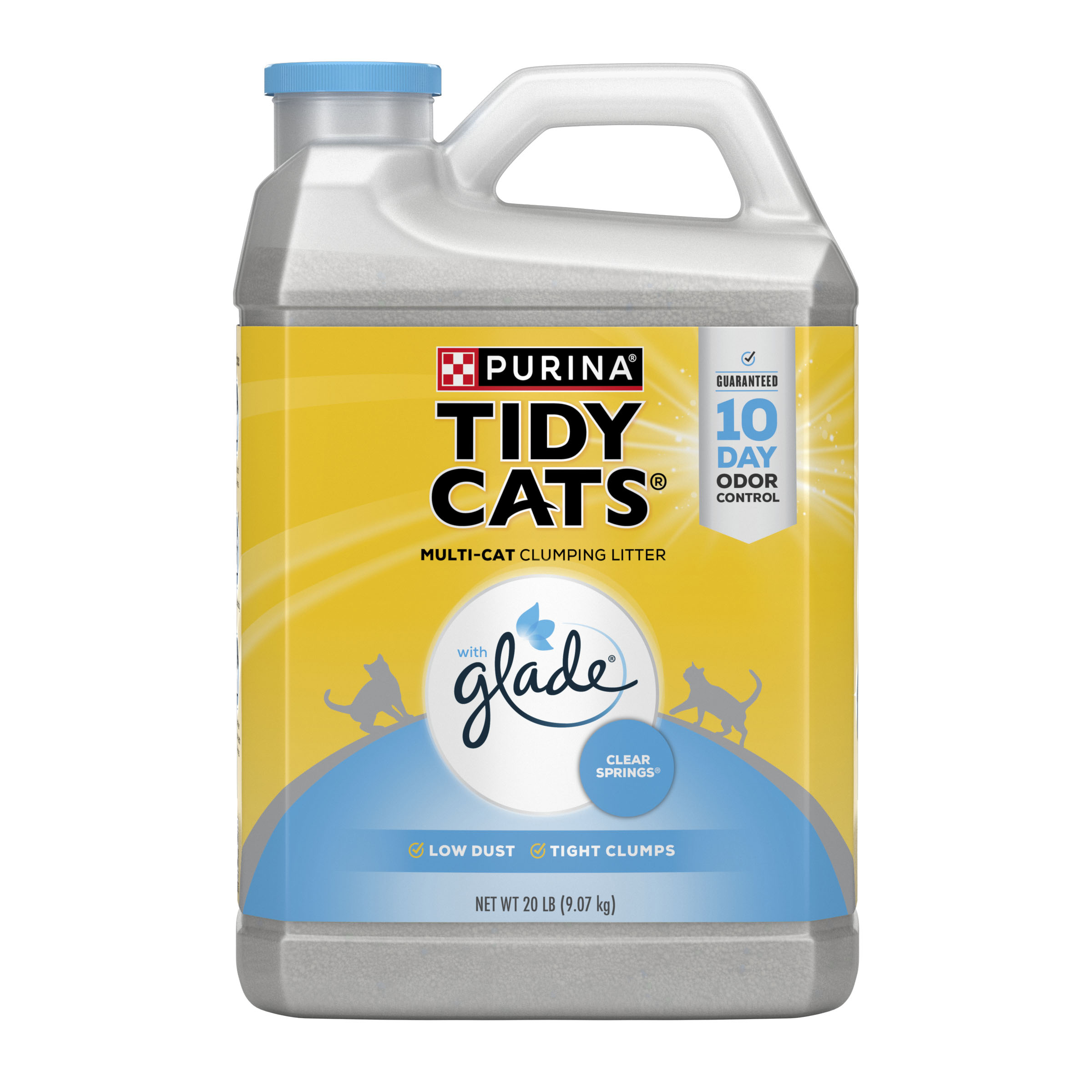 Purina Tidy Cats Clumping Glade Clear Springs Multi Cat Litter 20# jug