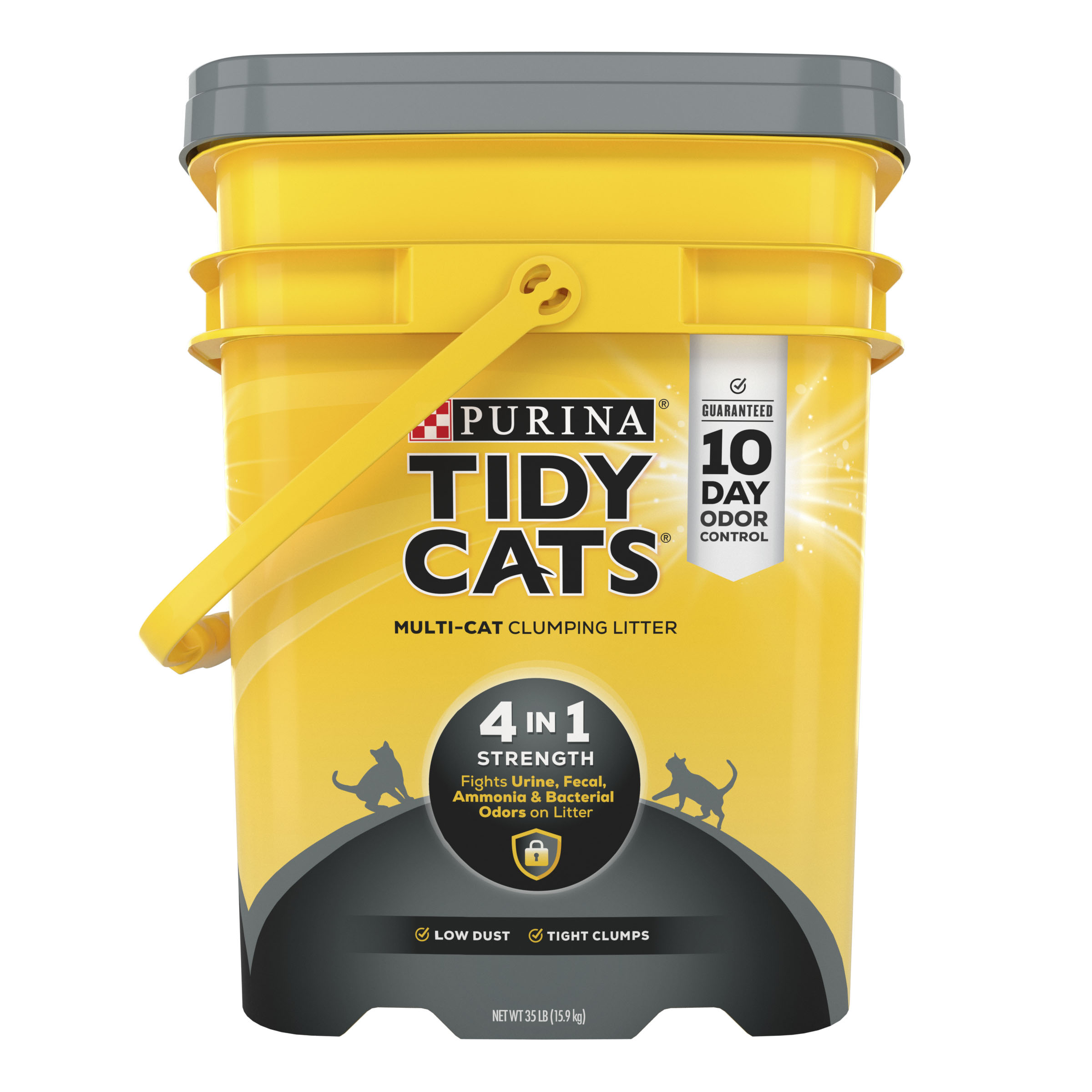 Purina Tidy Cats 4 In 1 Strength Multi Cat Clumping Litter Pail 35#