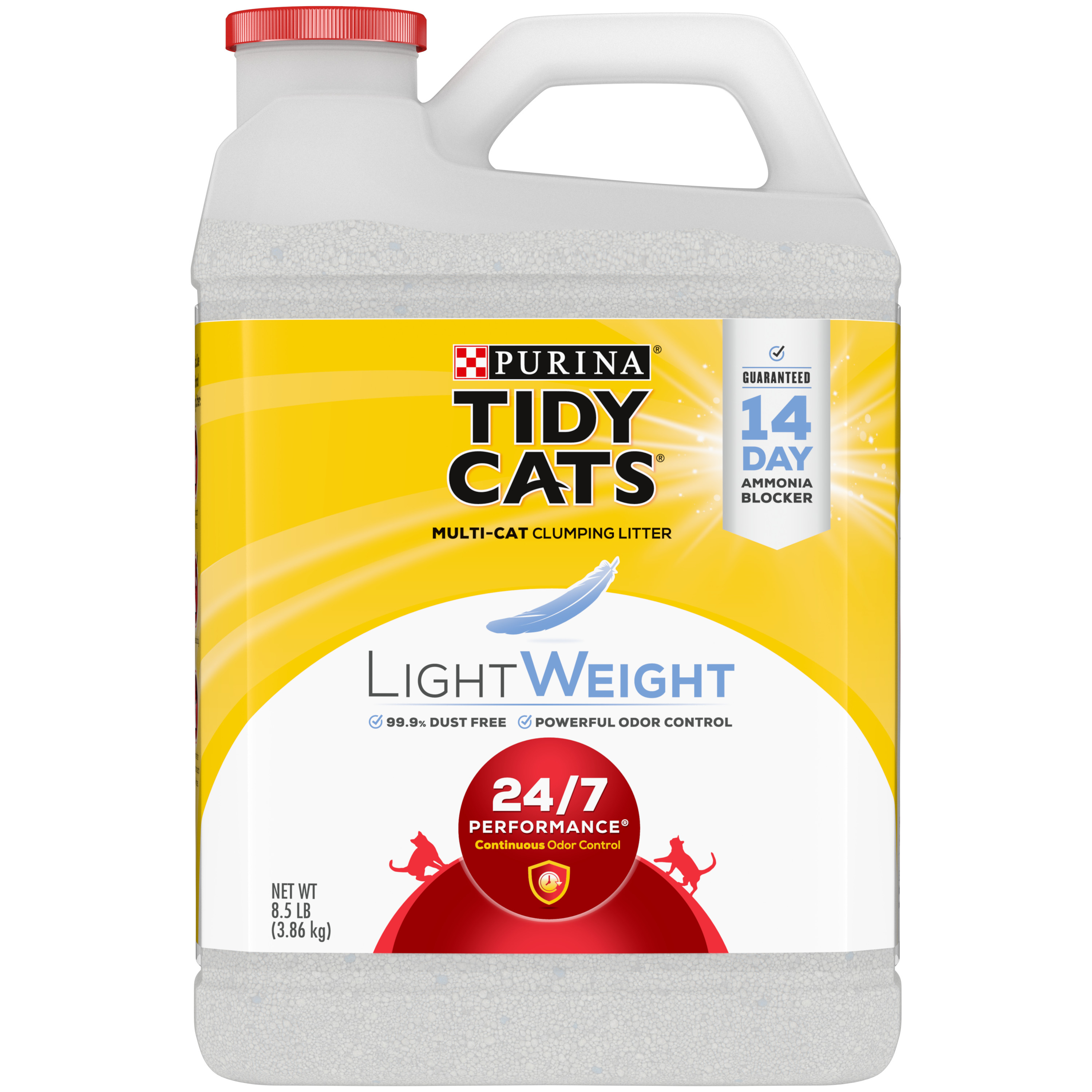 Purina Tidy Cats Light Dust Free Clumping 24/7 Multi Cat Litter 8.5# jug