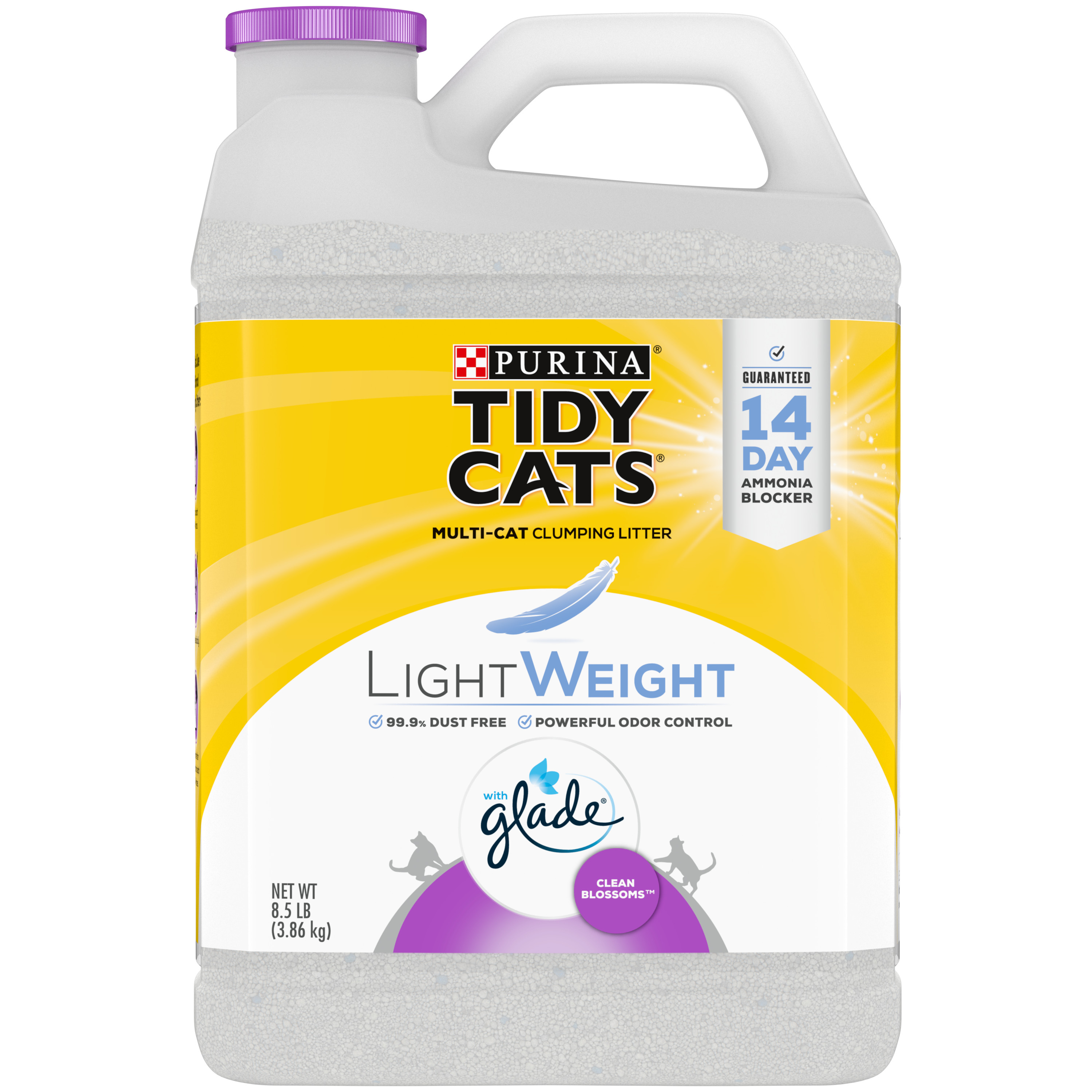 Purina Tidy Cats Light Dust Free Clumping Springs Multi Cat Litter 8.5# jug