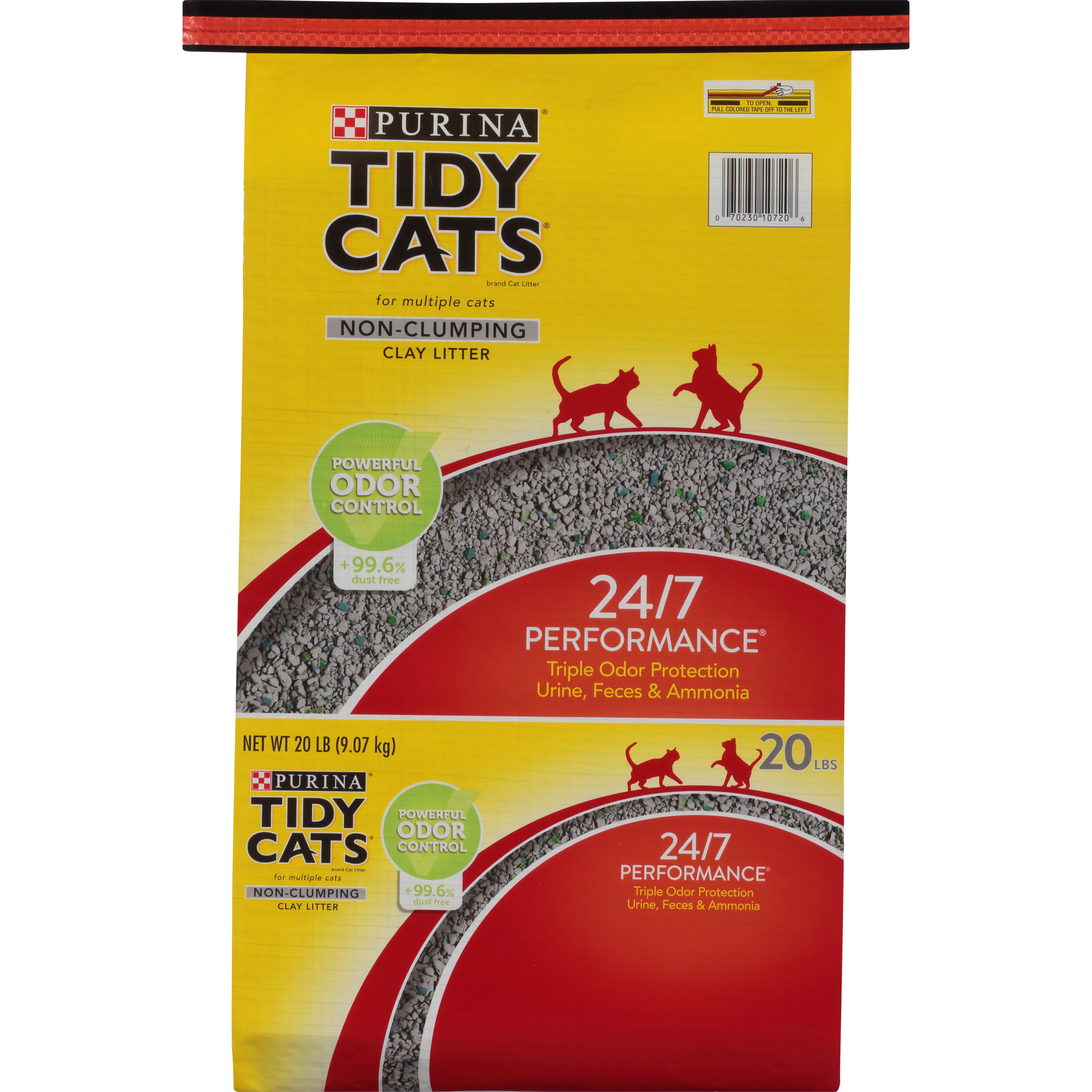 Tidy Cats 24/7 Performance Multi Cat Non Clumping Clay Litter 20#