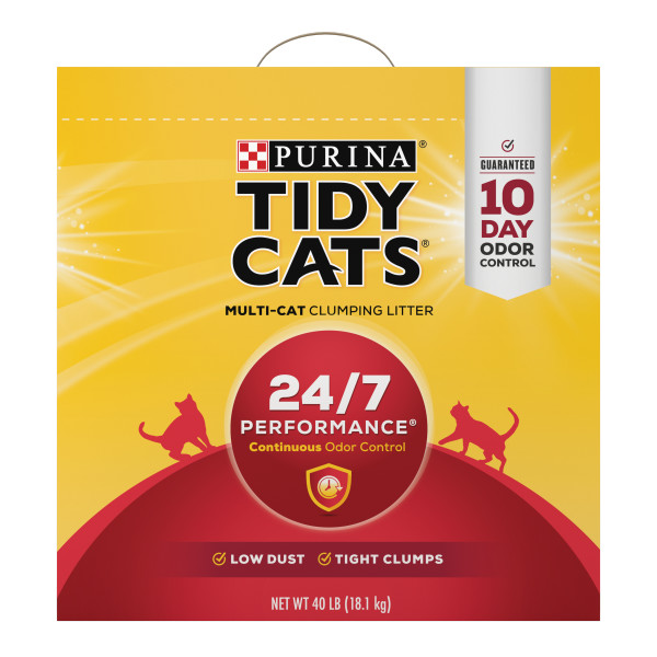 Purina Tidy Cats Clumping 24/7 Performance Multi Cat Litter 40# Box