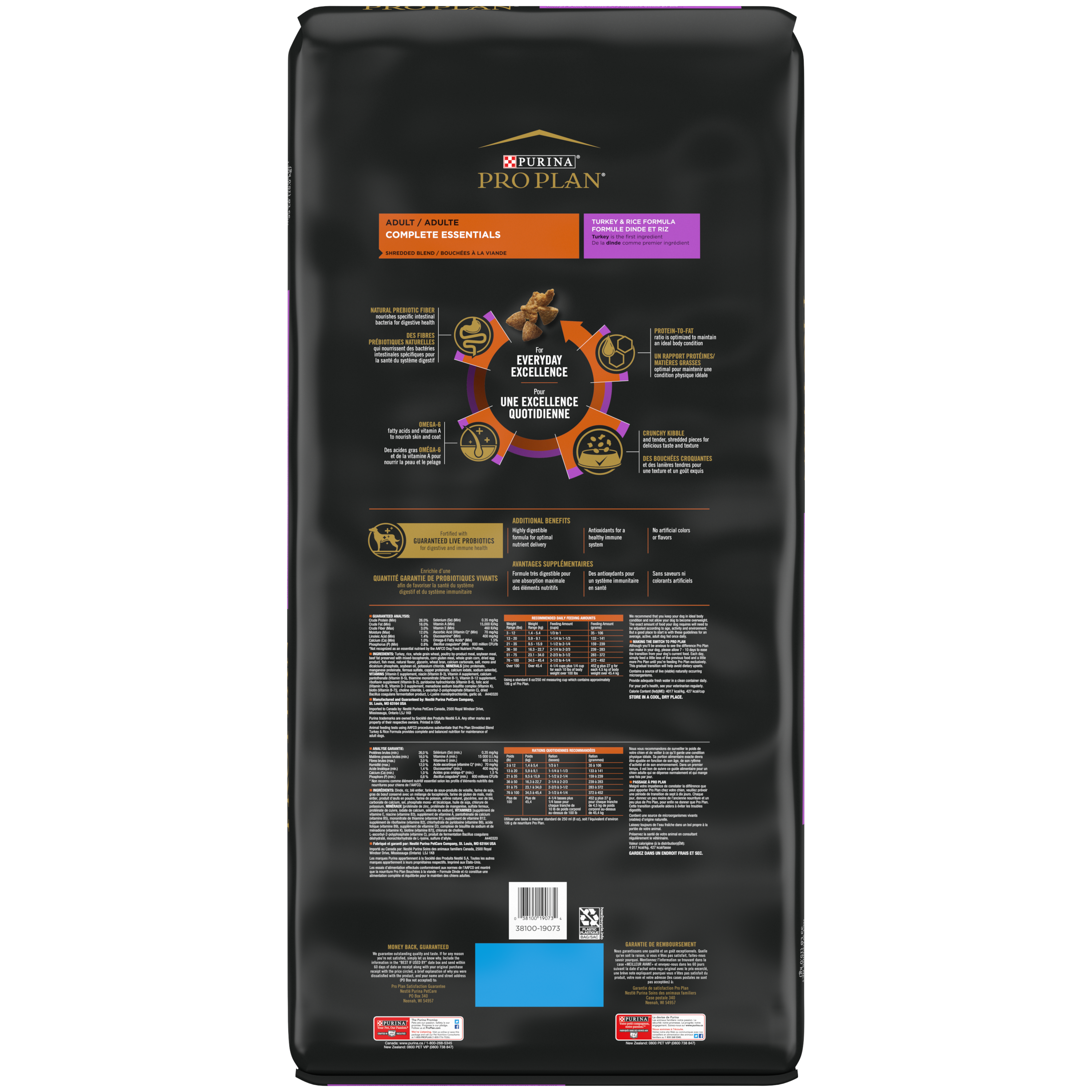 Purina Pro Plan Dog Complete Essentials Turkey & Rice Shredded 33#