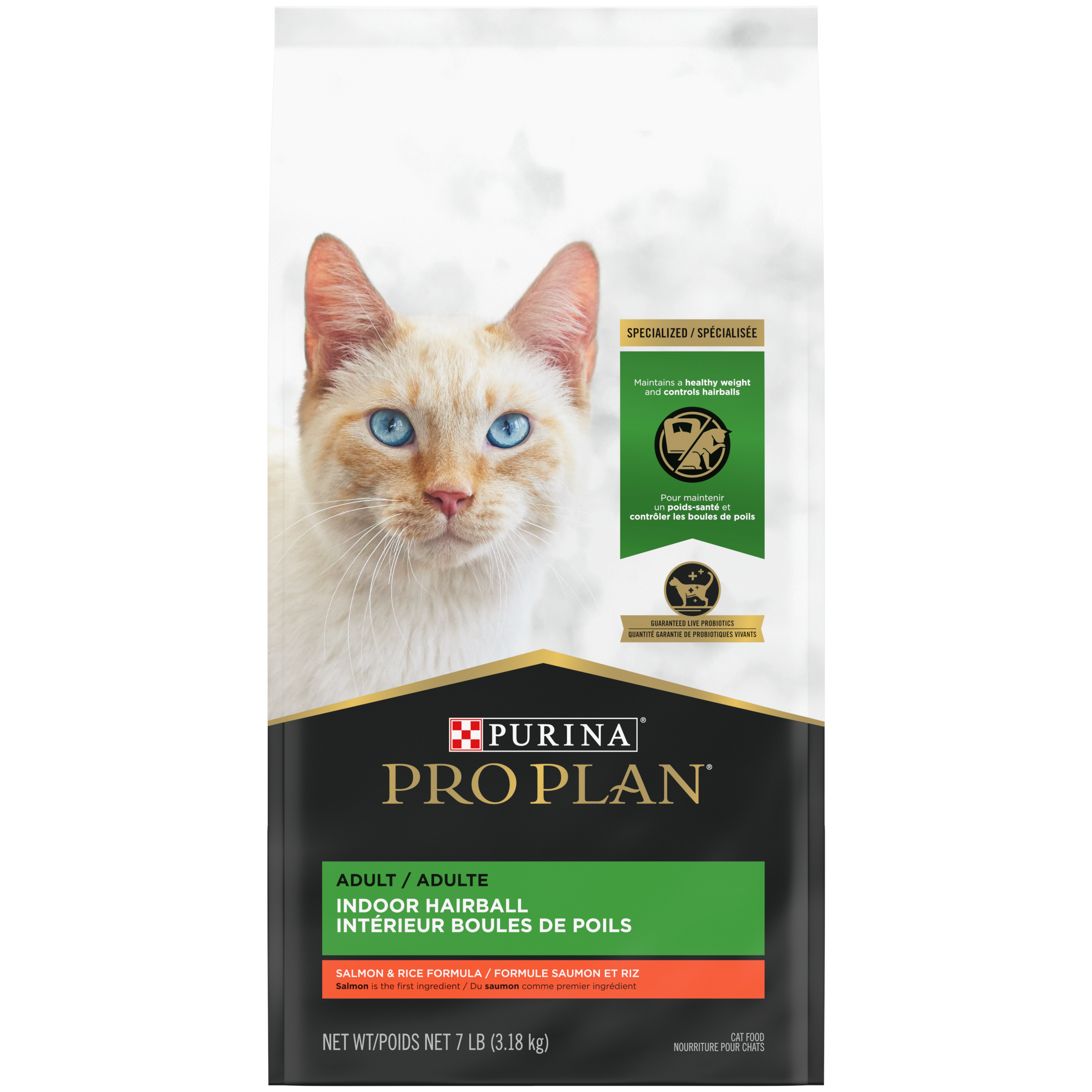 Purina Pro Plan Cat Indoor Hairball Salmon & Rice 7#