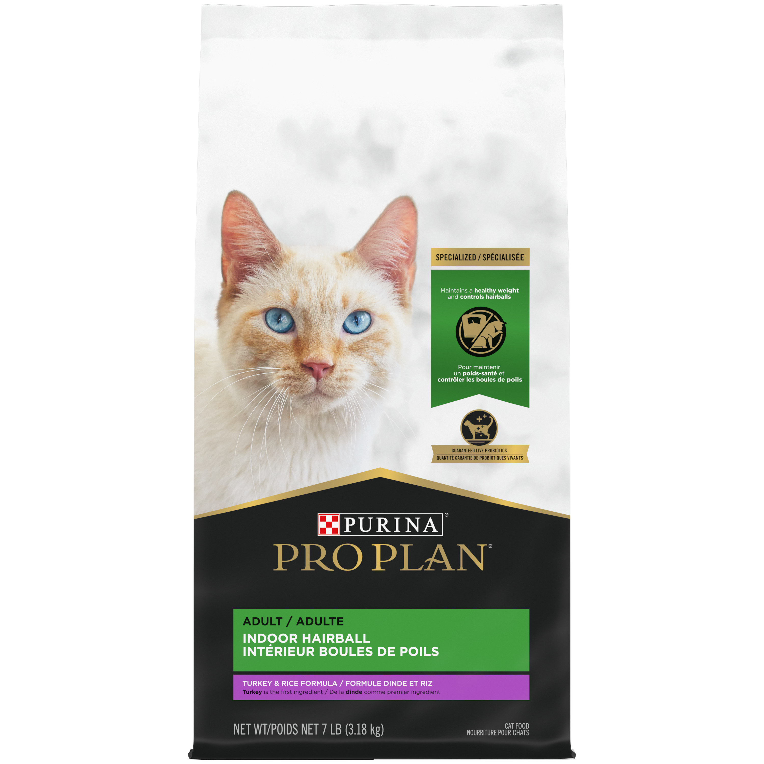 Purina Pro Plan Cat Indoor Hairball Turkey & Rice 7#