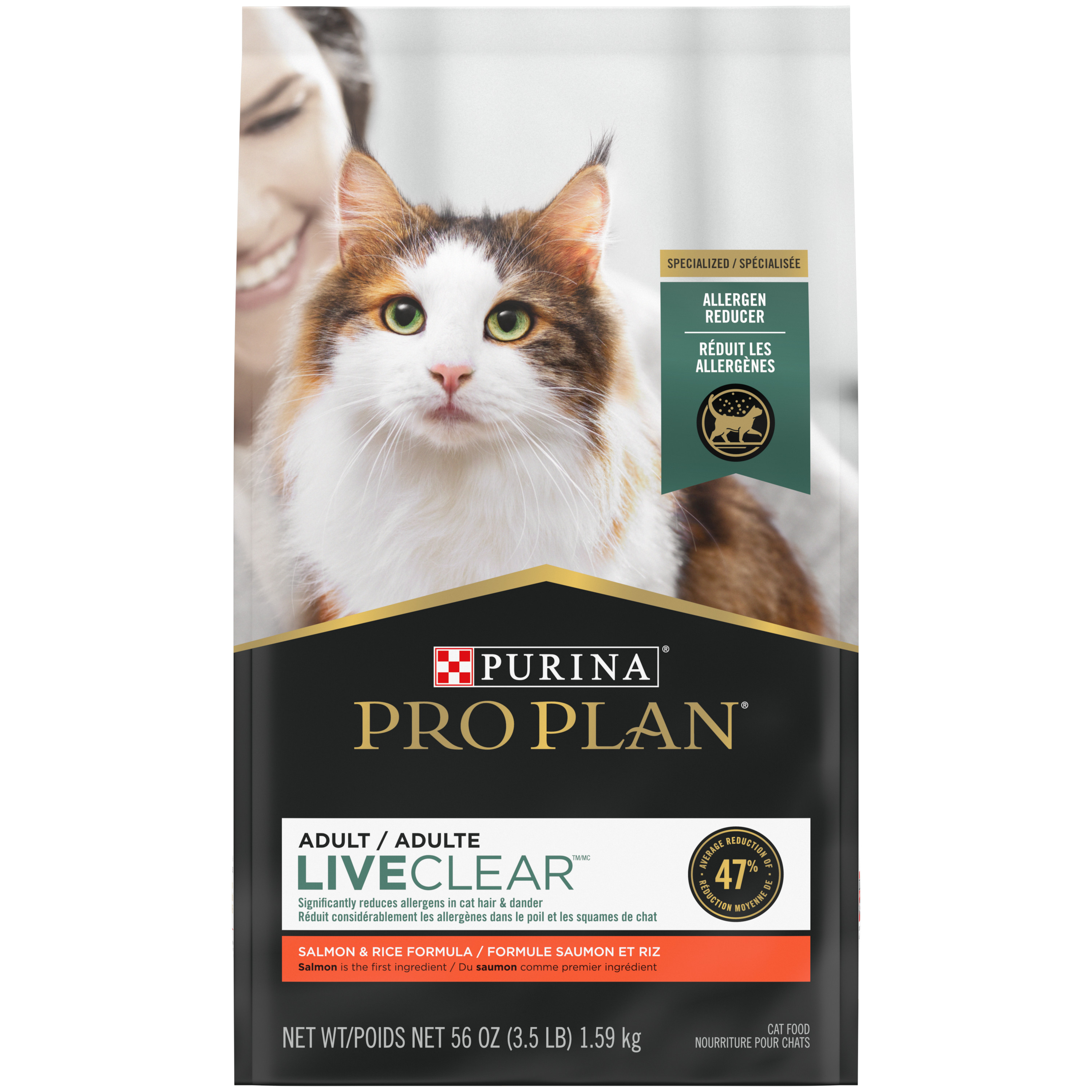 Purina Pro Plan Live Clear Cat Salmon & Rice 3.5#