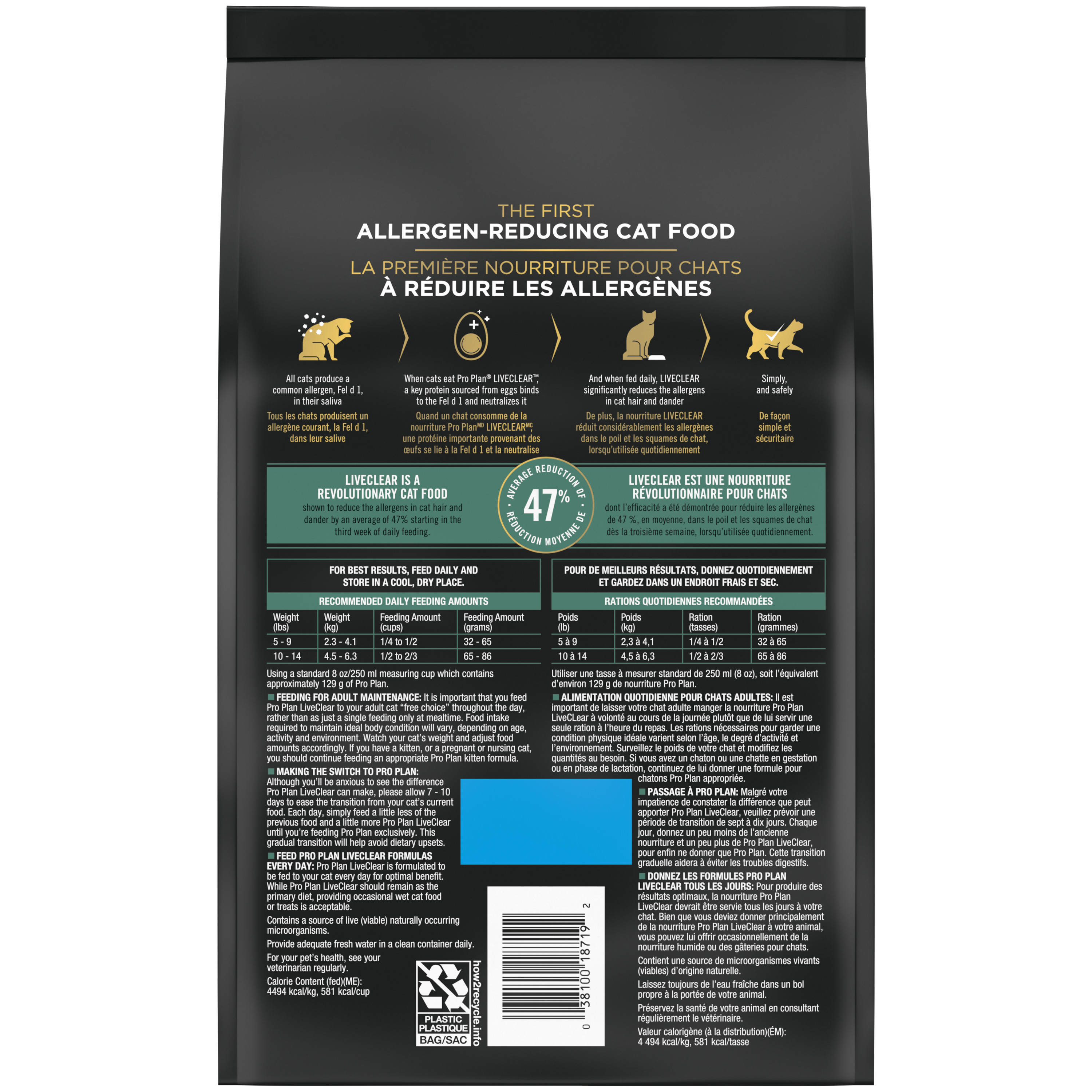 Purina Pro Plan Live Clear Cat Sensitive Skin & Stomach Turkey & Oatmeal