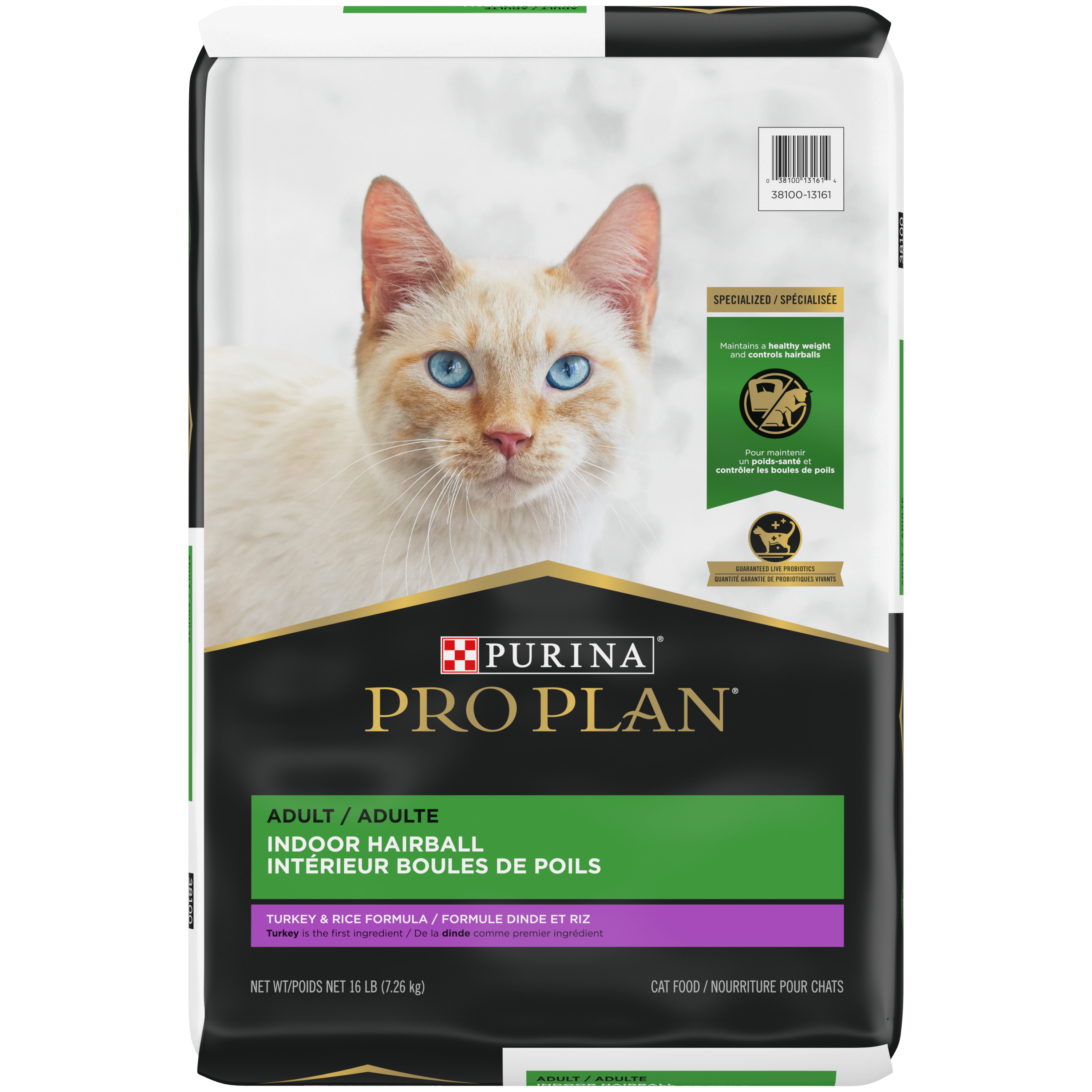 Purina Pro Plan Cat Indoor Hairball Turkey & Rice 16#