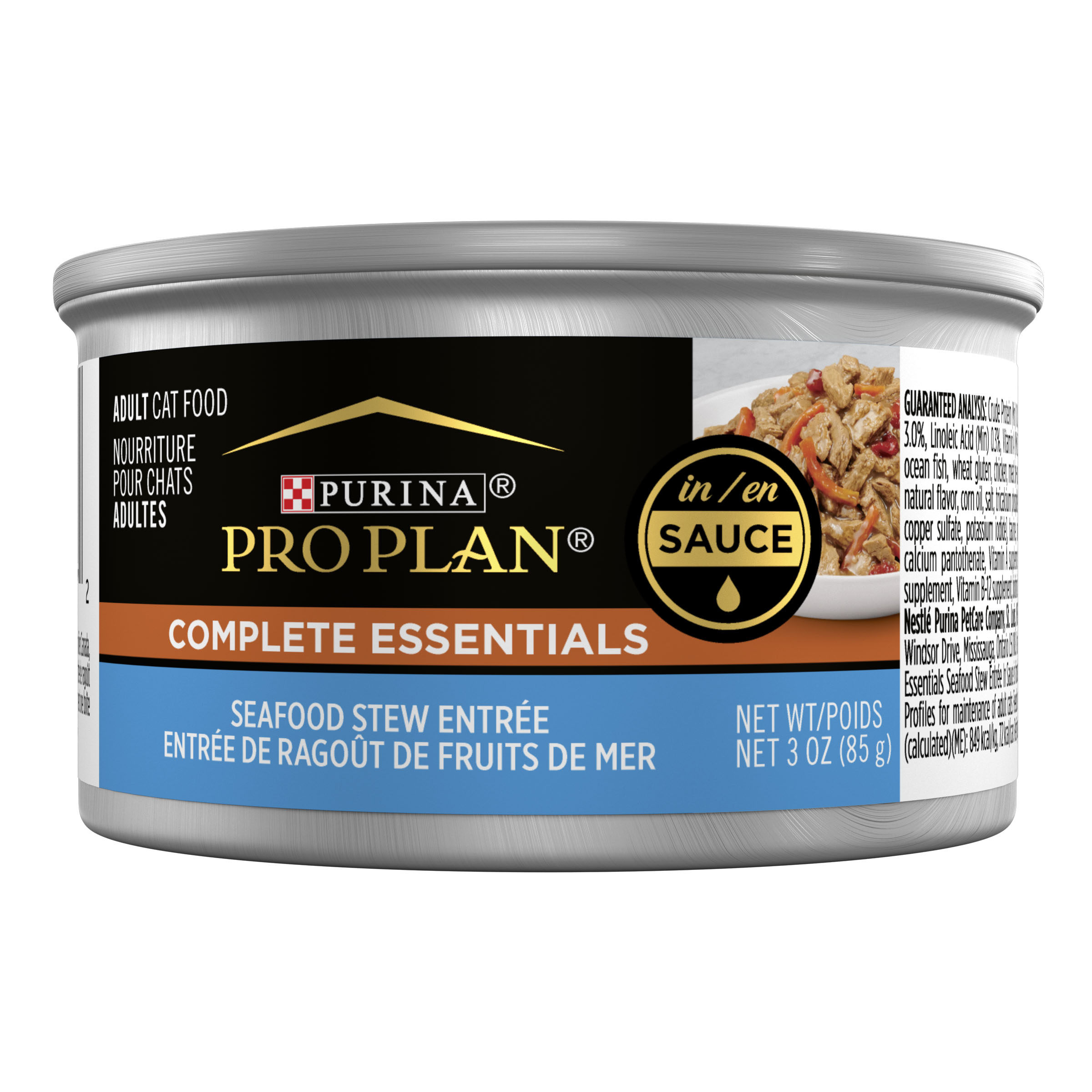 Purina Pro Plan Cat Seafood Stew Entree in Sauce 3oz Can