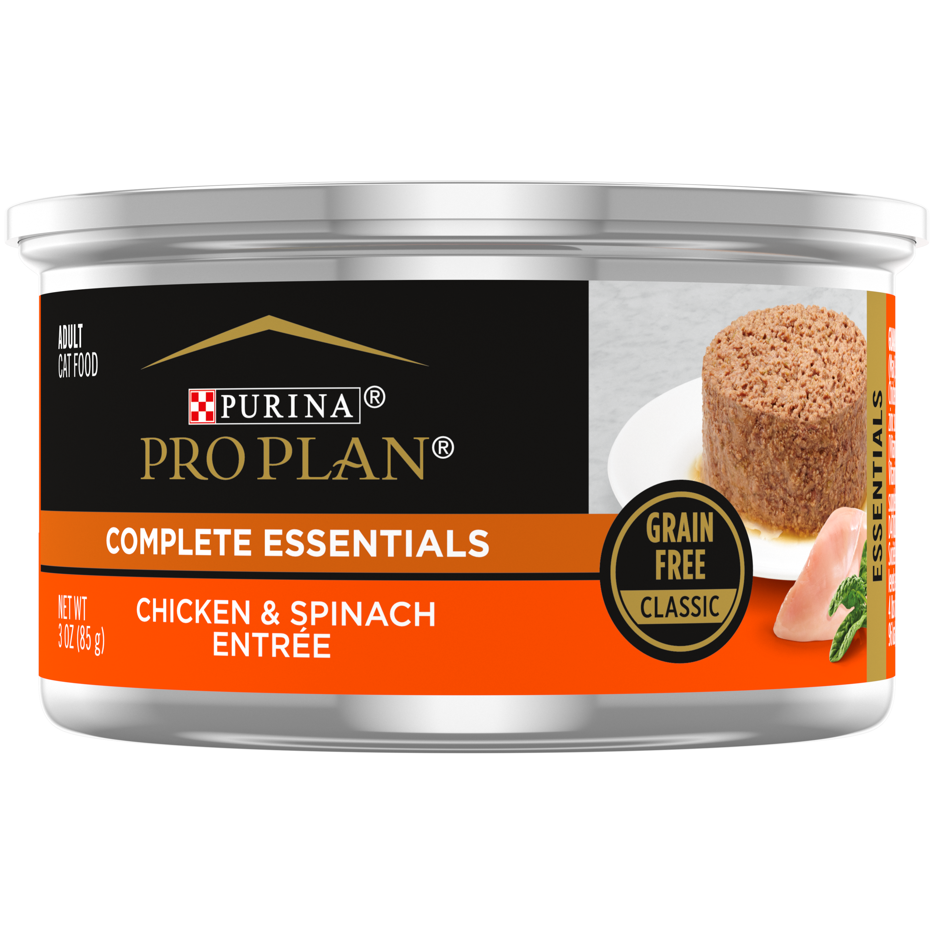 Purina Pro Plan Classic Cat Chicken & Spinach 3oz can