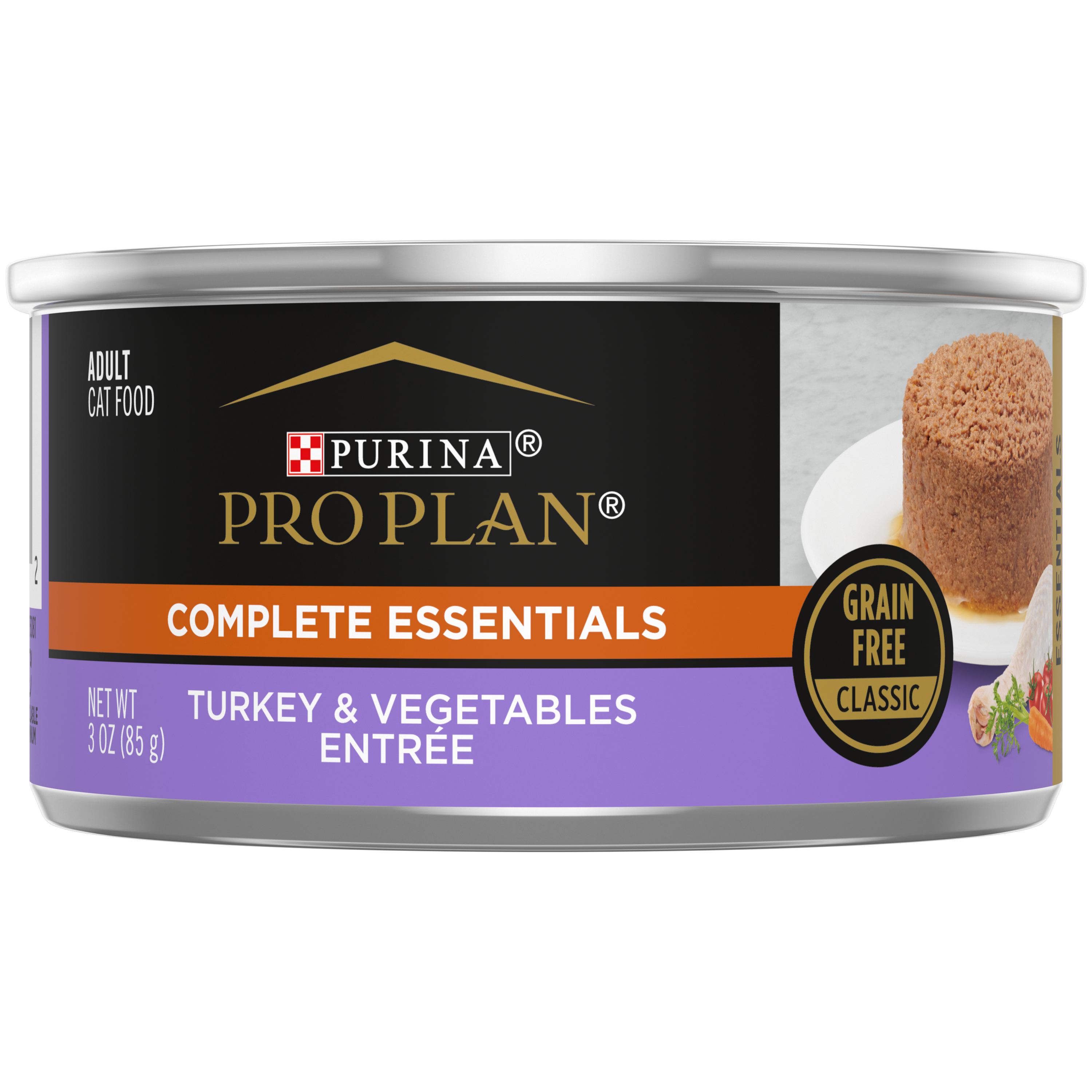 Purina Pro Plan Pate Cat Grain Free Turkey & Vegetable 3oz can