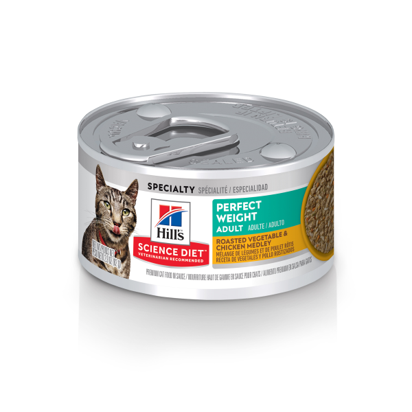 Science Diet Wet Adult Cat Perfect Weight Roasted Vegetable & Chicken 2.9oz