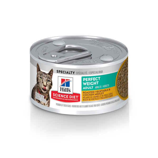 Science Diet Cat Perfect Weight Roasted Vegetable & Chicken Can 2.9oz